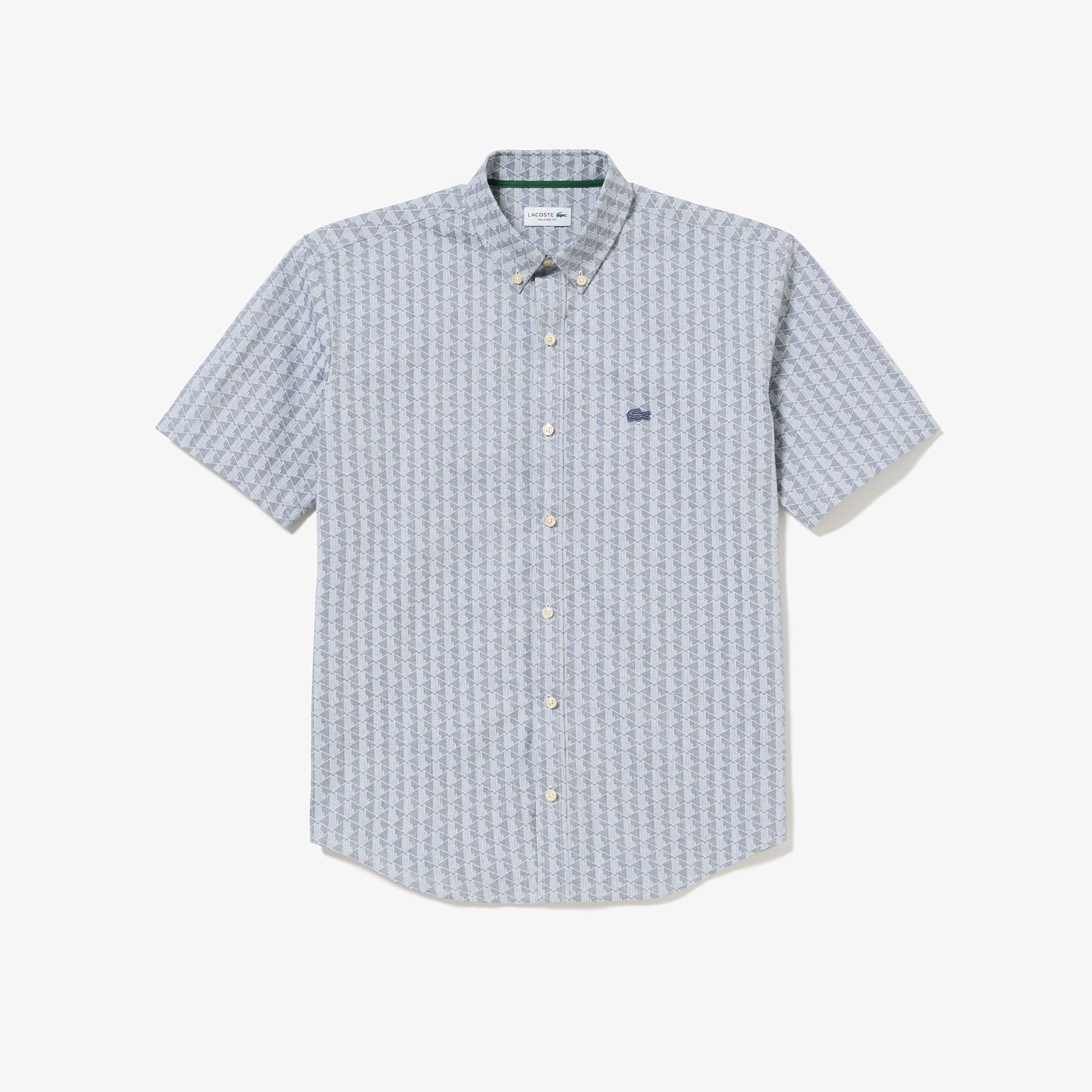 プリントジャカードシャンブレーオックスフォードシャツ