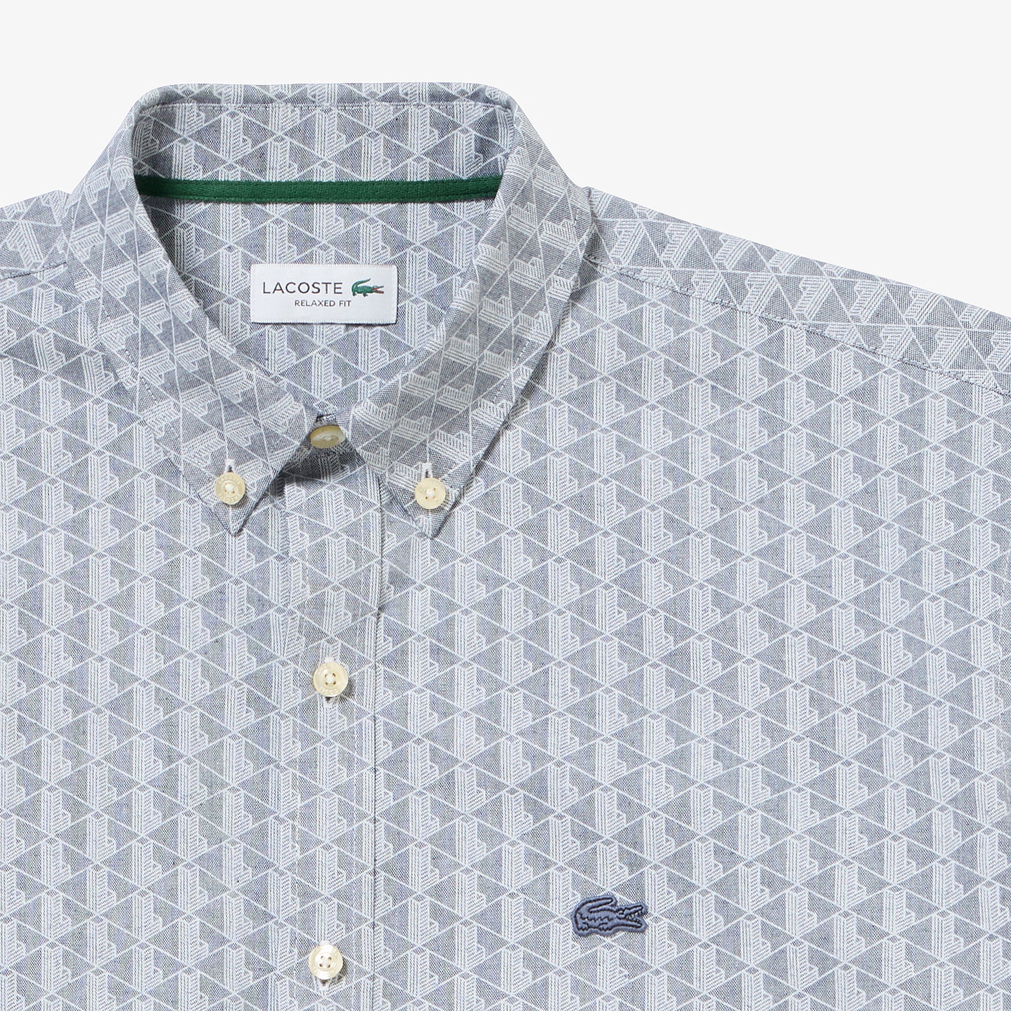 プリントジャカードシャンブレーオックスフォードシャツ