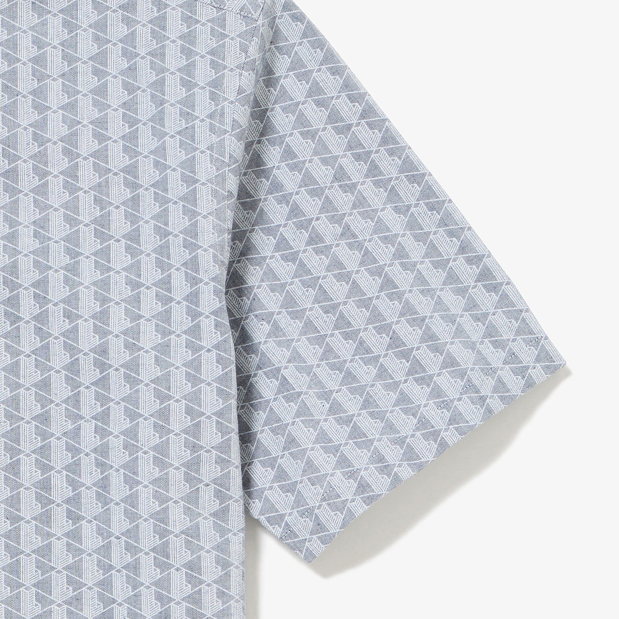 プリントジャカードシャンブレーオックスフォードシャツ