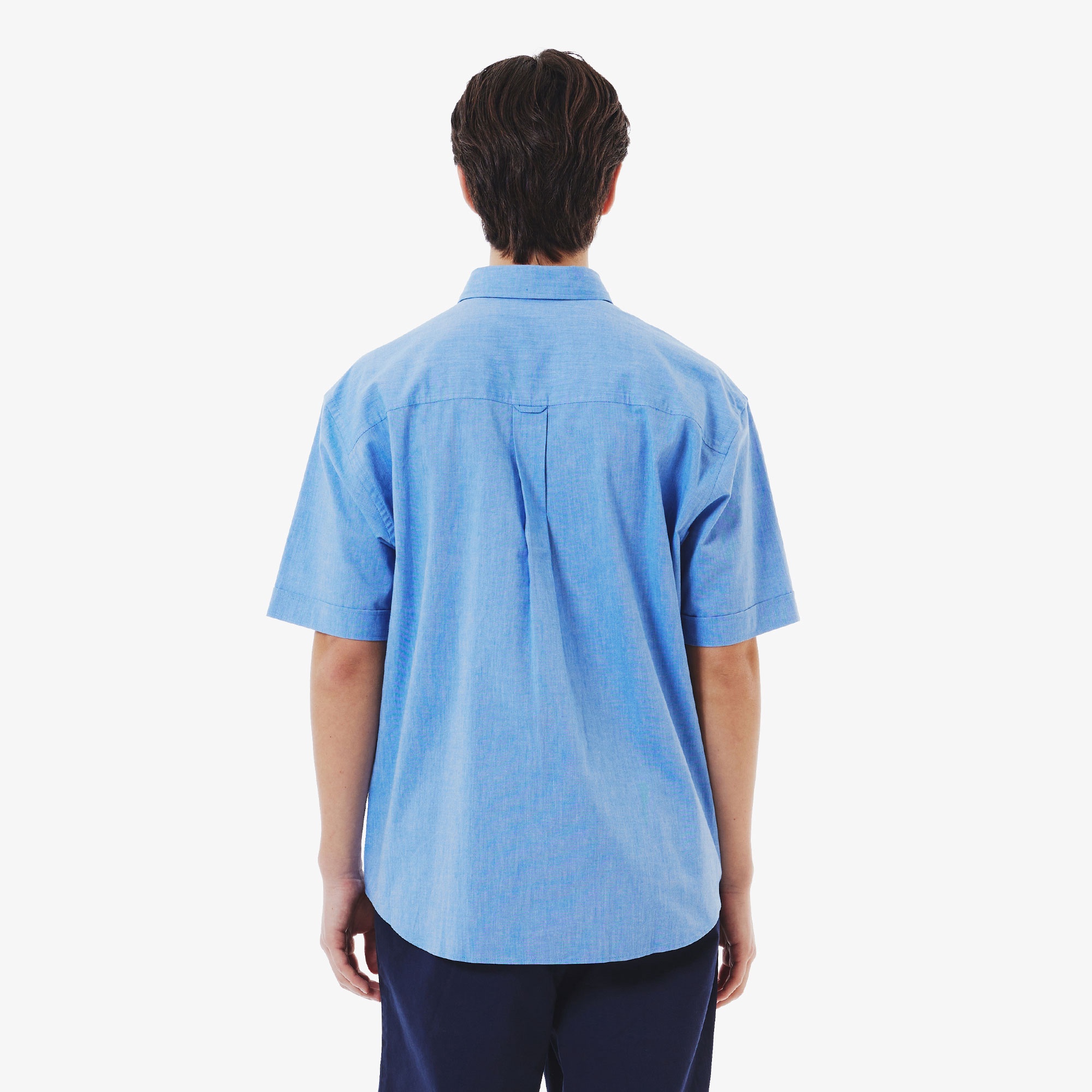 ウォッシュドオックスフォード半袖BDシャツ