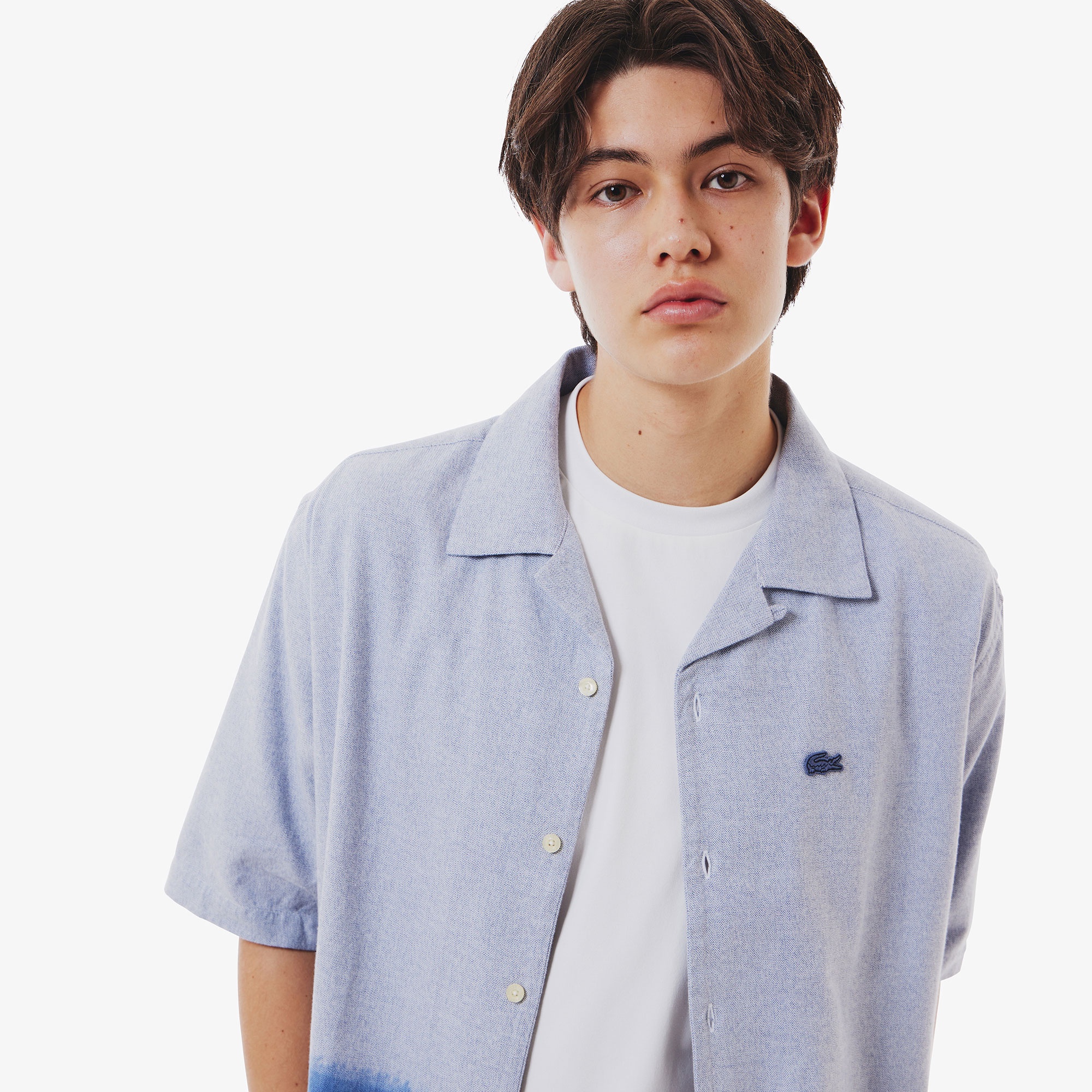 グラデーションオープンカラーシャツ