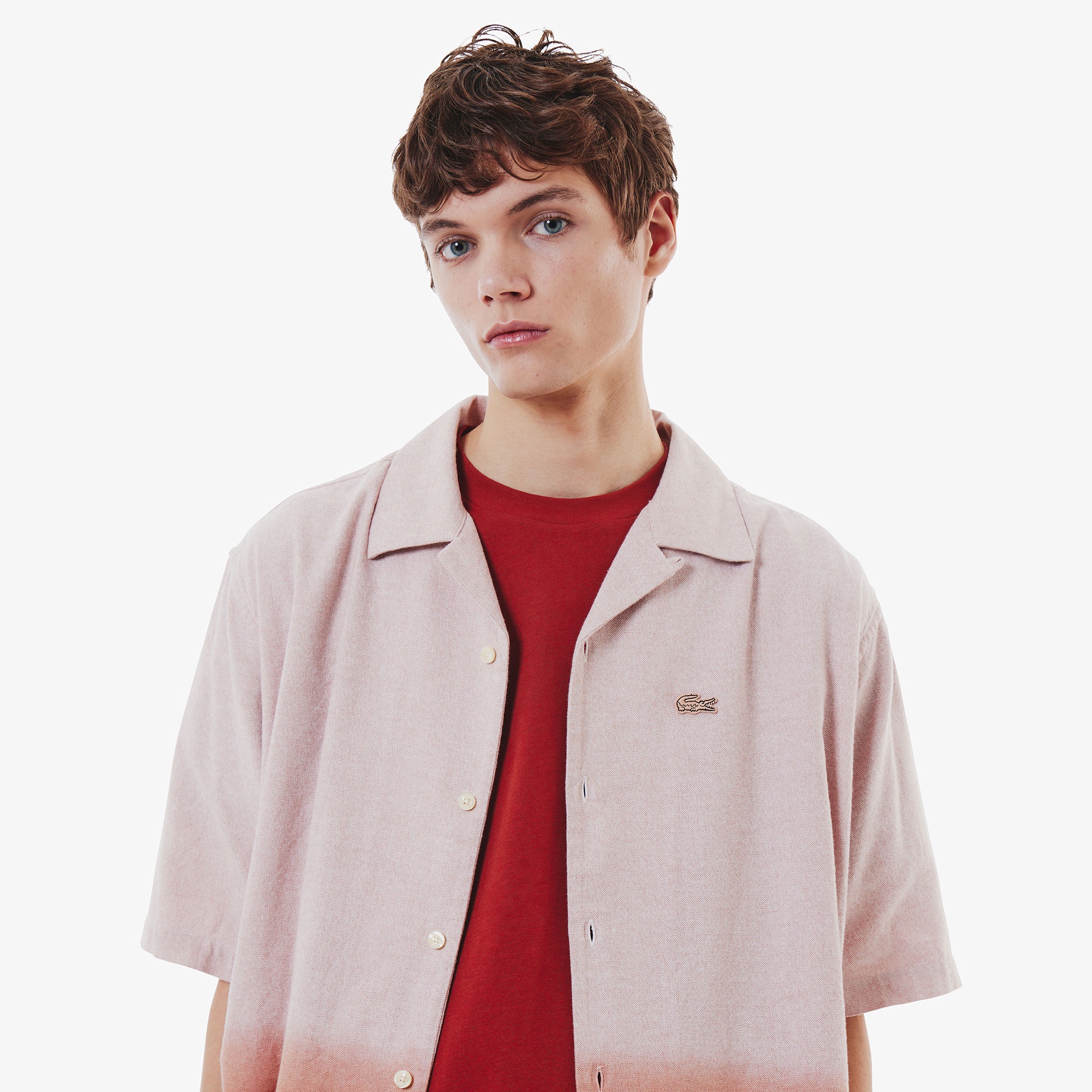 グラデーションオープンカラーシャツ