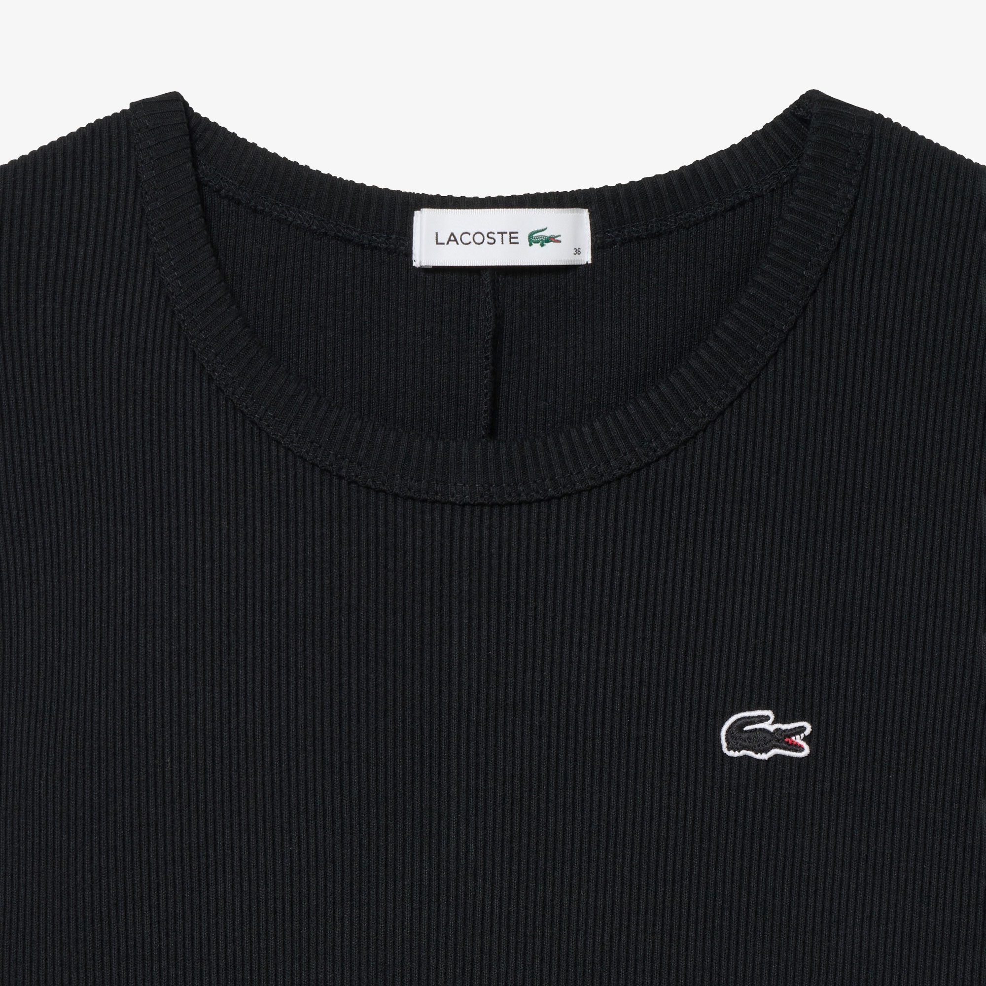 ノースリーブリブニットドレス