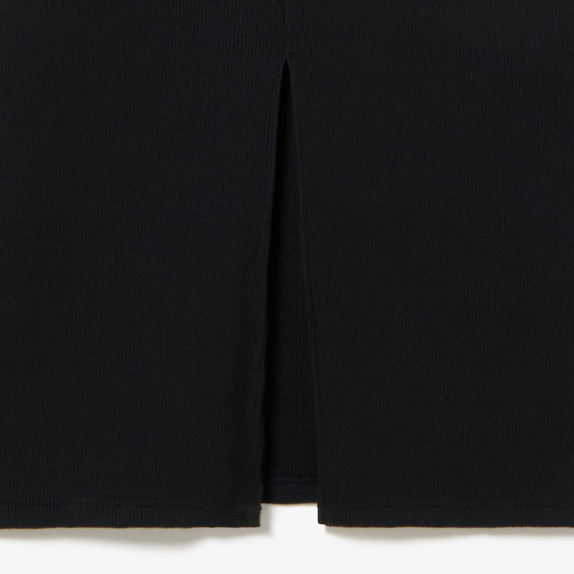 ノースリーブリブニットドレス