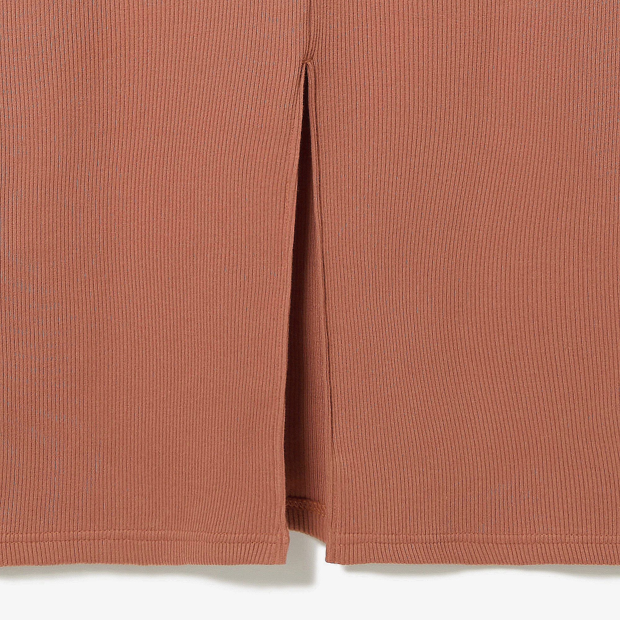 ノースリーブリブニットドレス