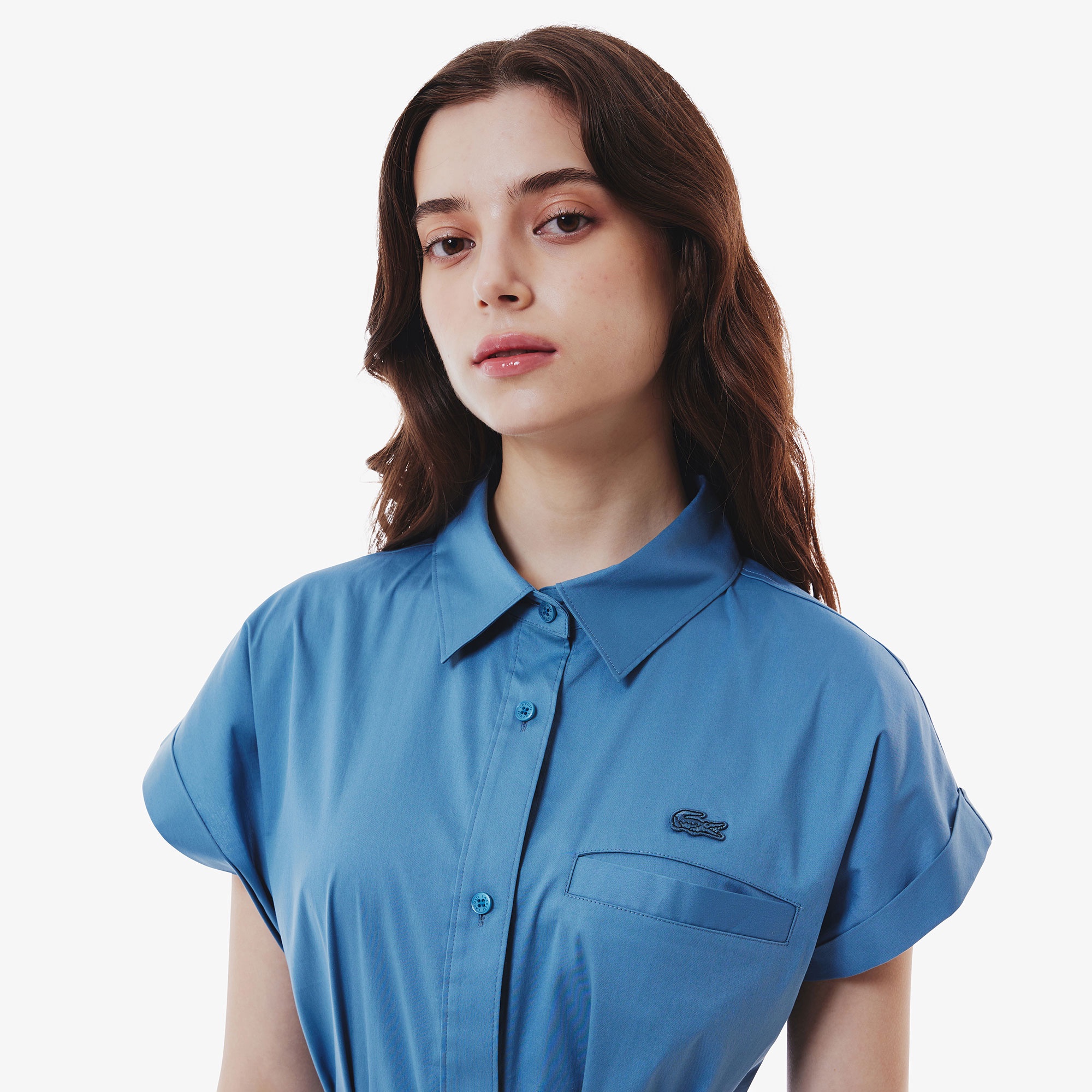 キモノスリーブシャツドレス