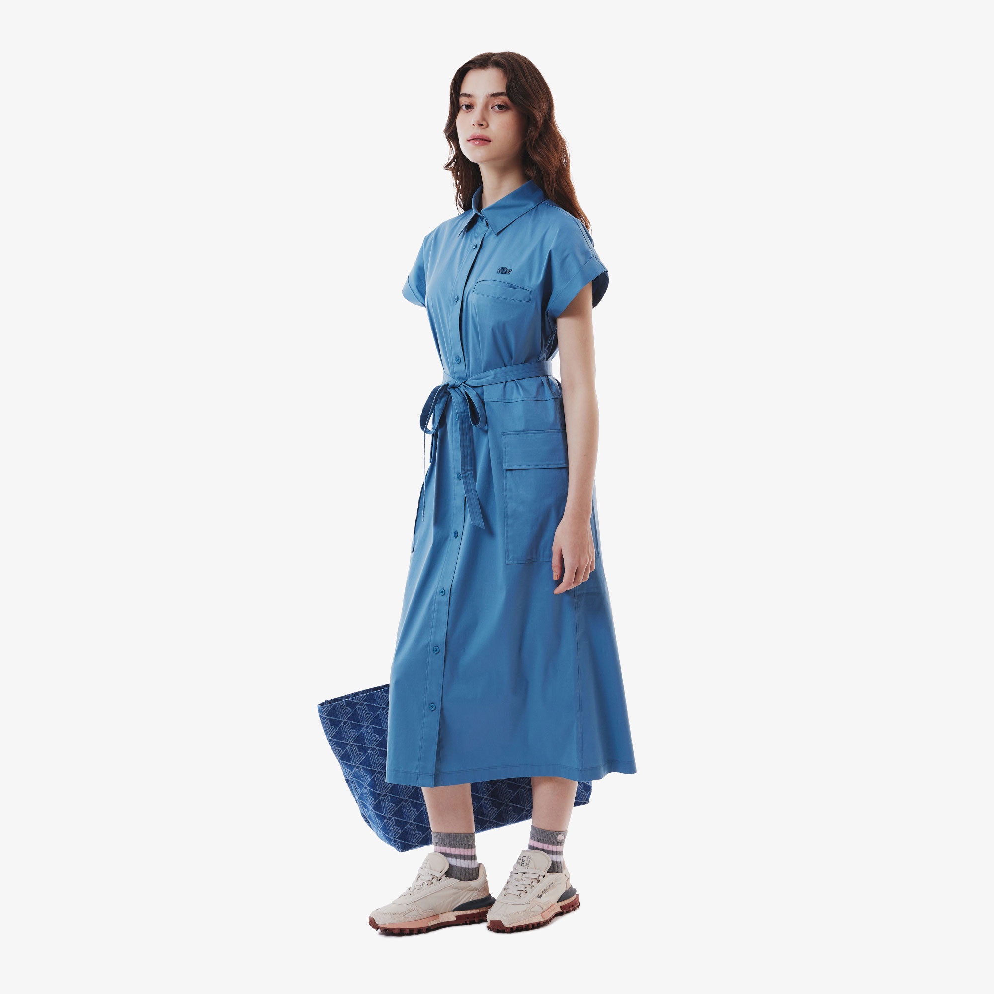 キモノスリーブシャツドレス