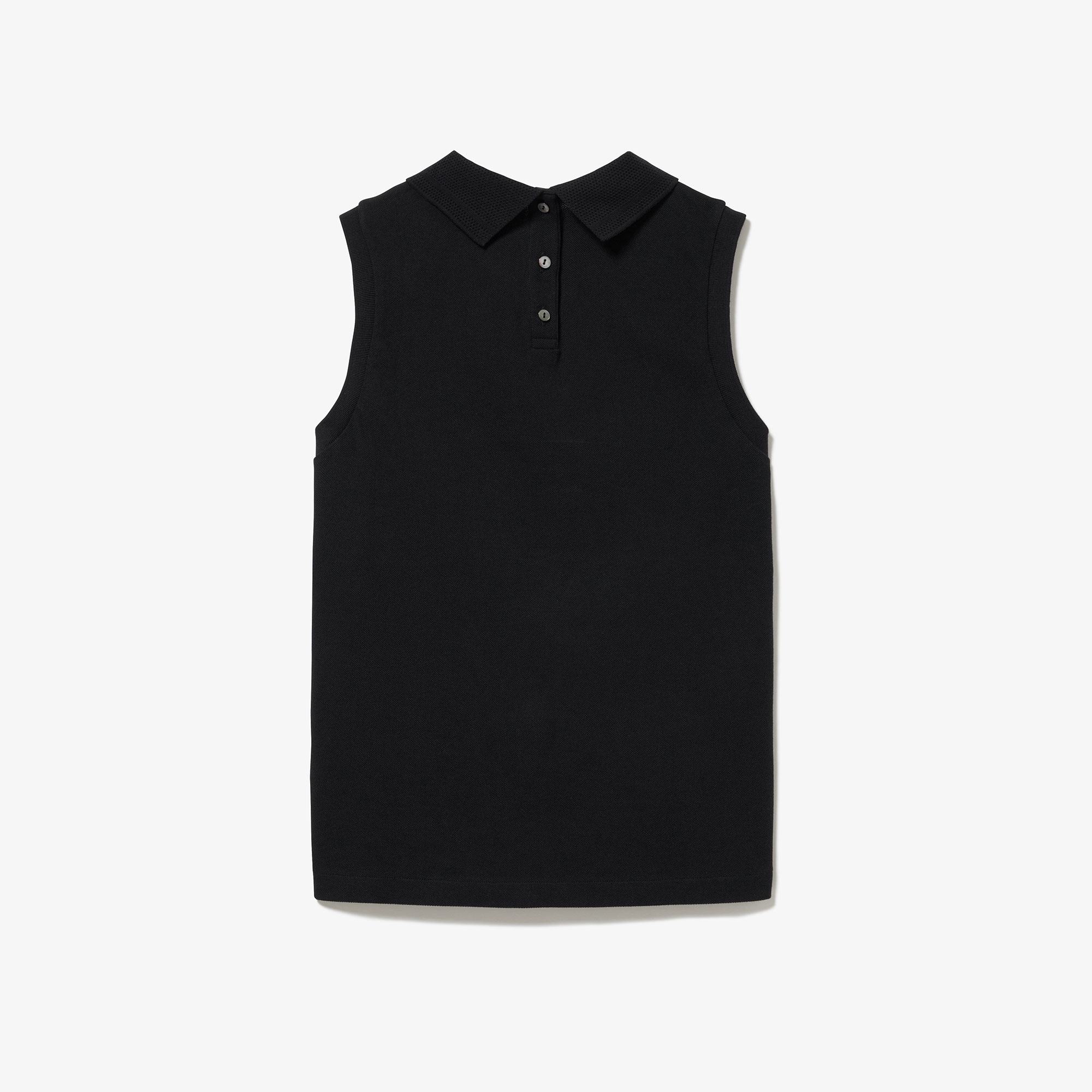 バックボタンノースリーブポロシャツ