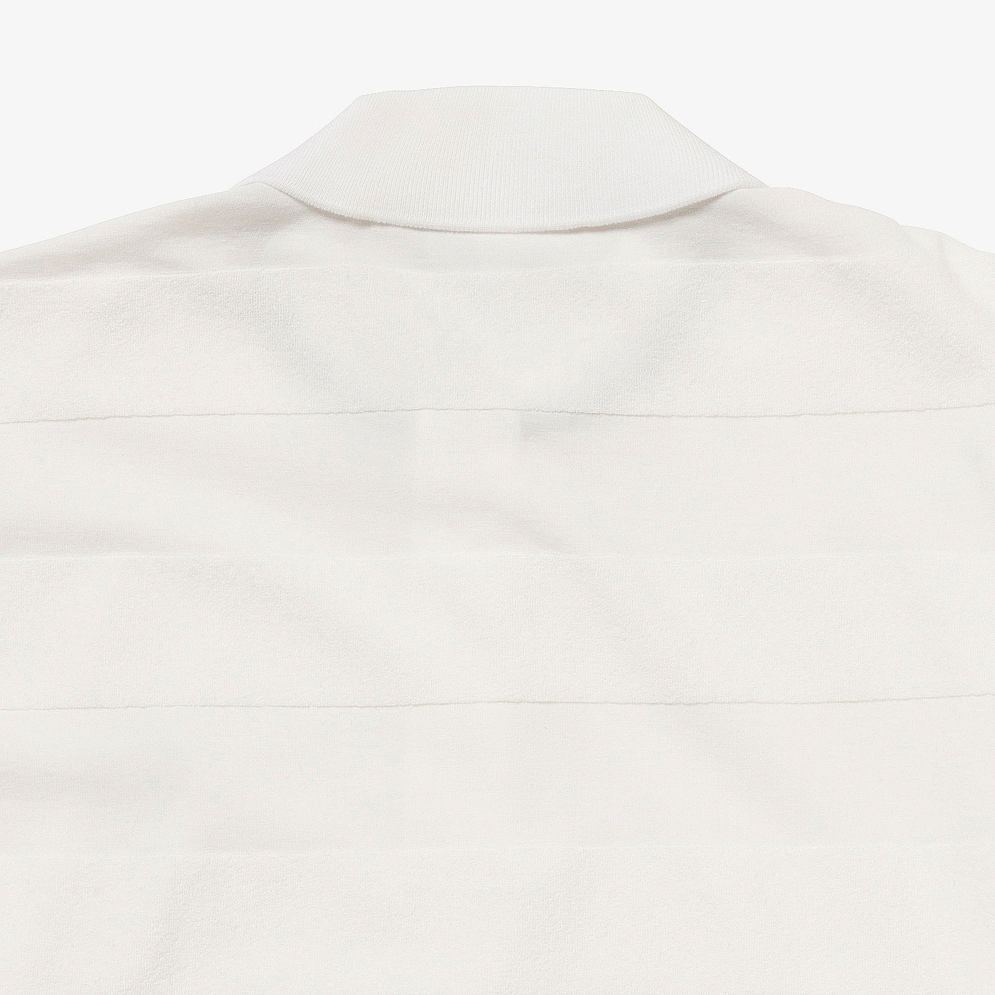 パイル地切り替え同色ボーダーポロシャツ