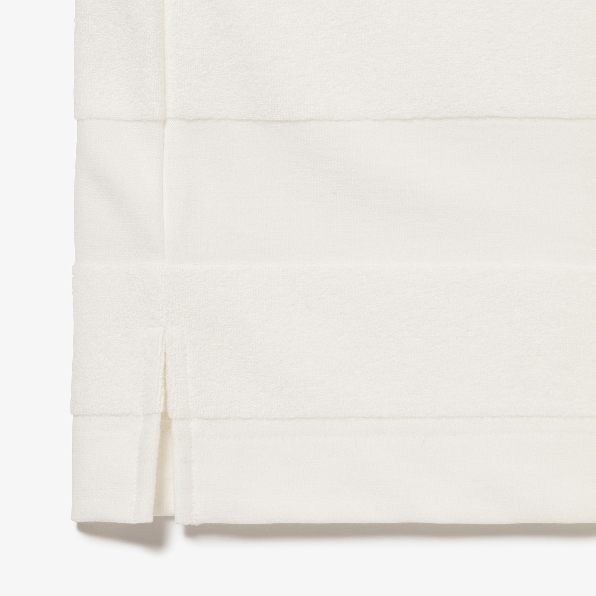 パイル地切り替え同色ボーダーポロシャツ