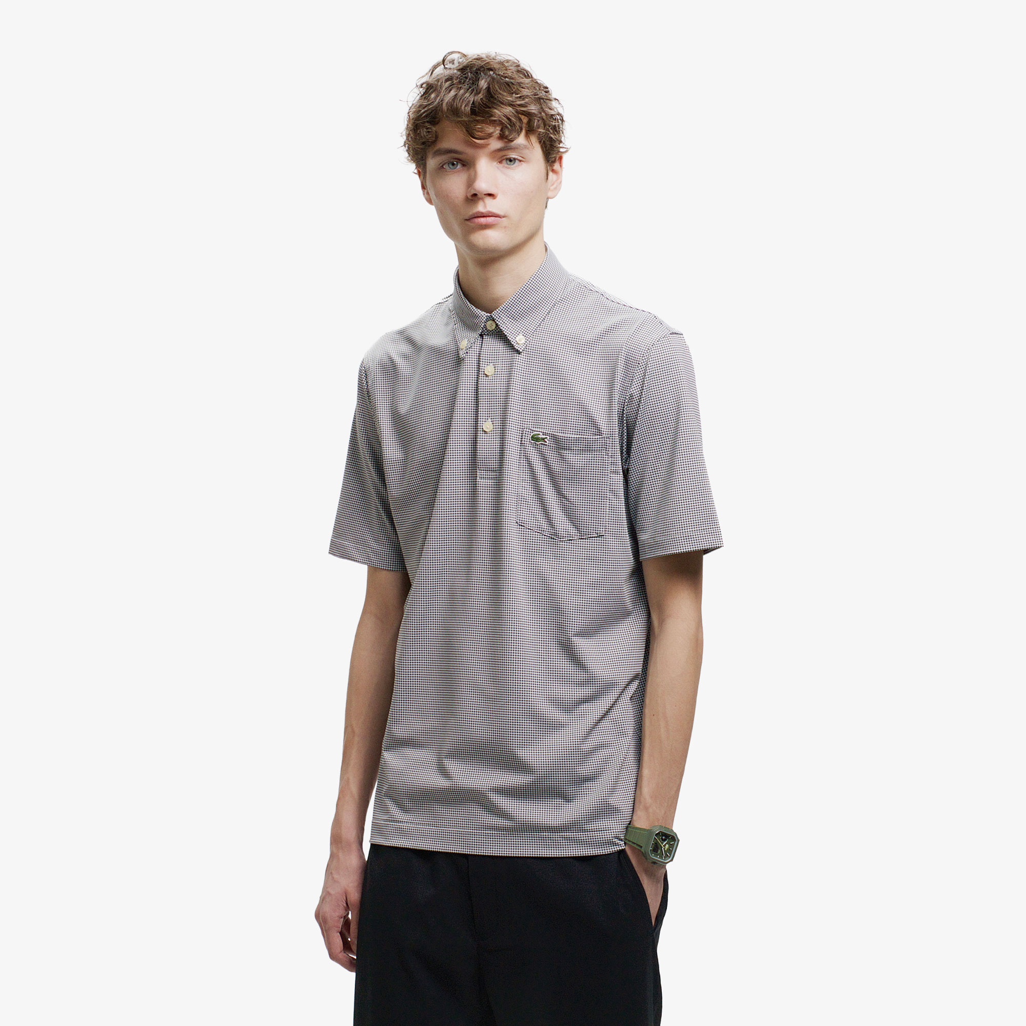 消臭・速乾・UVカットマイクロチェックポロシャツ