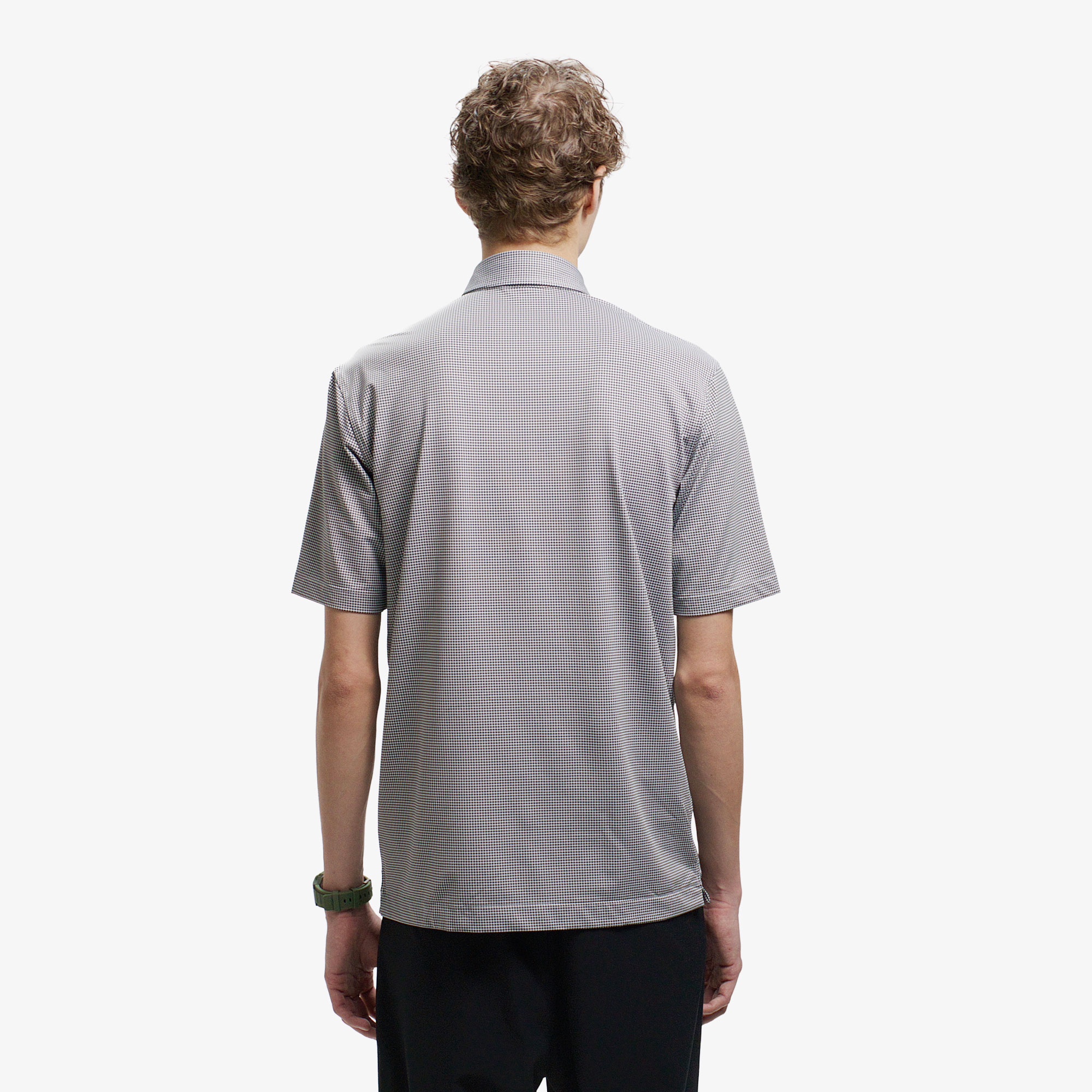 消臭・速乾・UVカットマイクロチェックポロシャツ