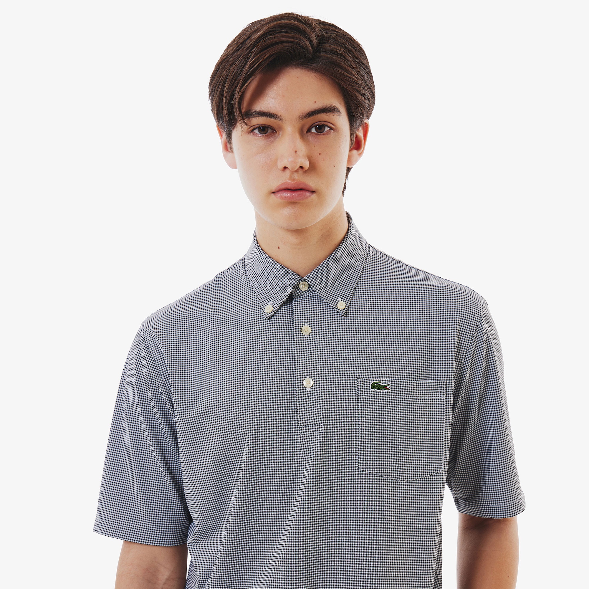 消臭・速乾・UVカットマイクロチェックポロシャツ