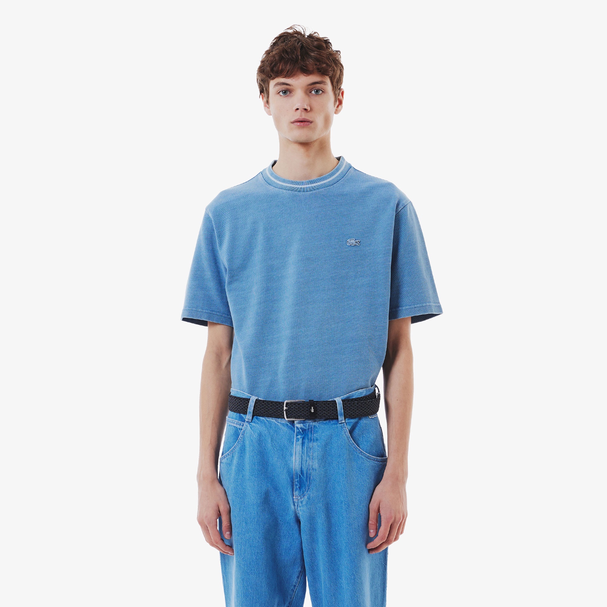 ヘザーカラーストレッチメッシュベルト