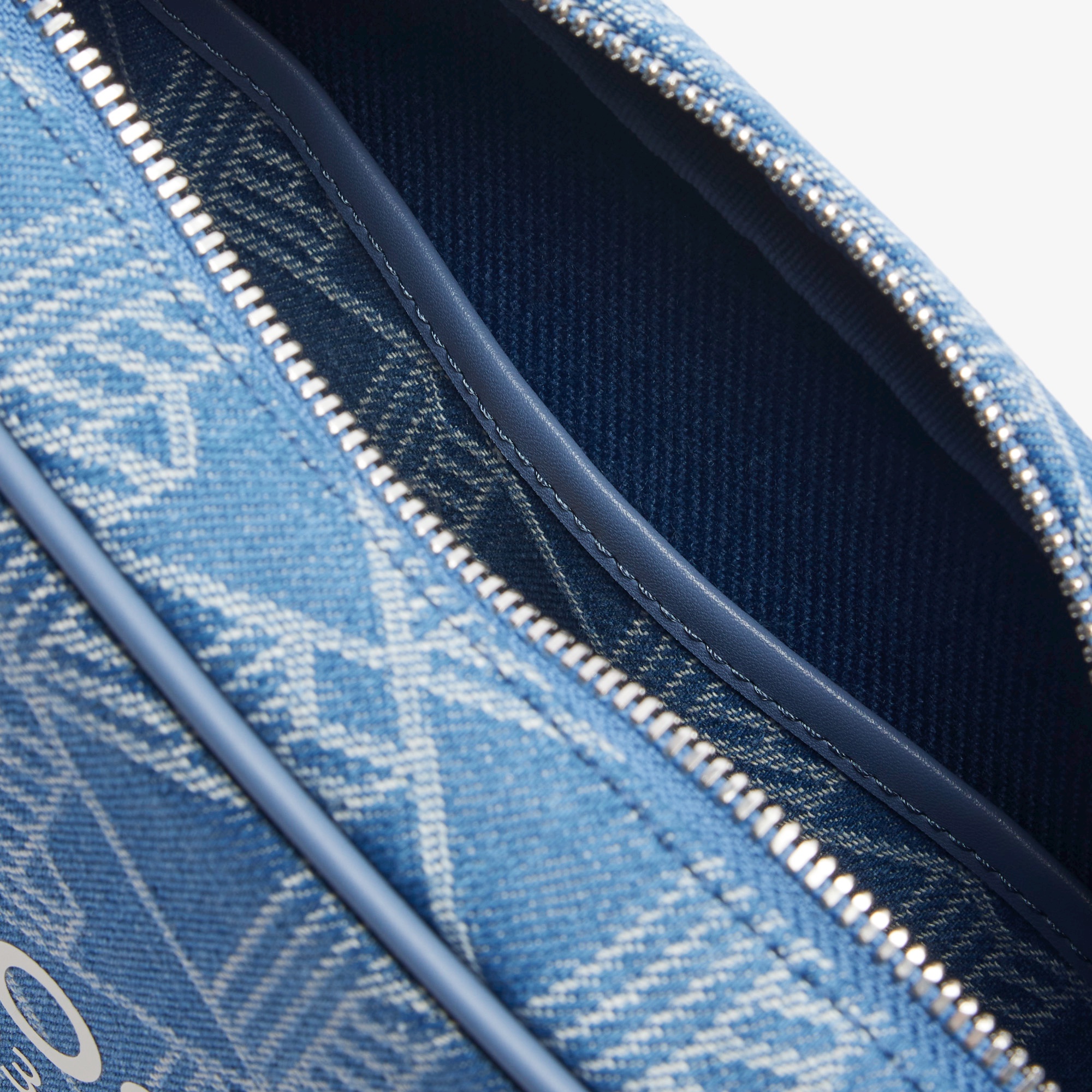 ヘリテージジャカード モノグラムデニムミニショルダーポーチ