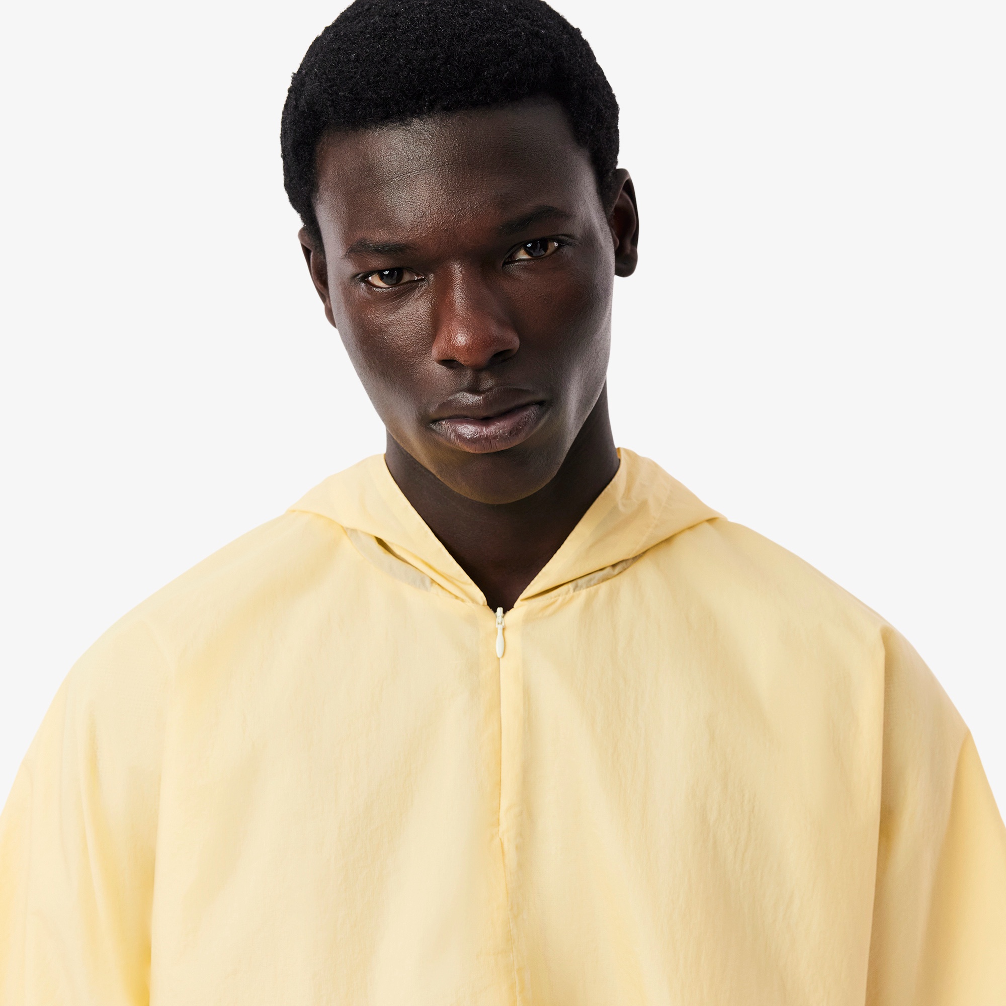 『25SS Fashion Show』メンズラウンウェイ シースルーナイロン半袖ウィンドブレイカー