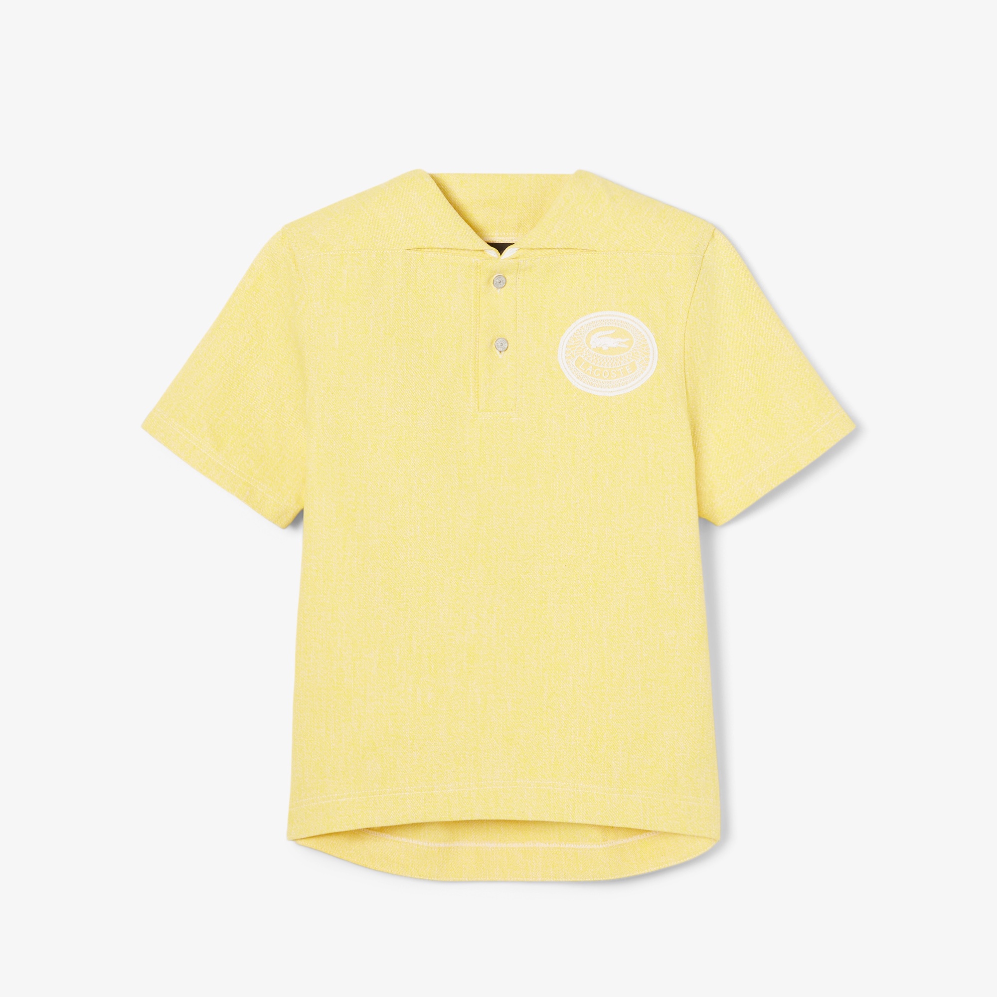 『25SS Fashion Show』 カラーデニム変形ポロシャツ