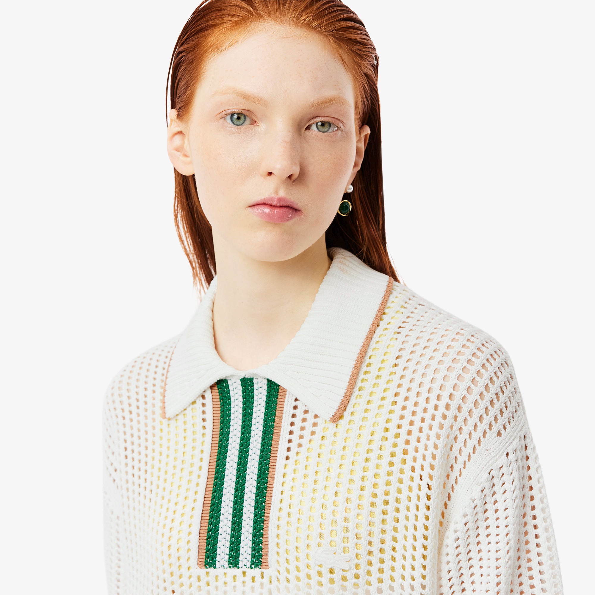 『25SS Fashion Show』 シースルーニットポロドレス