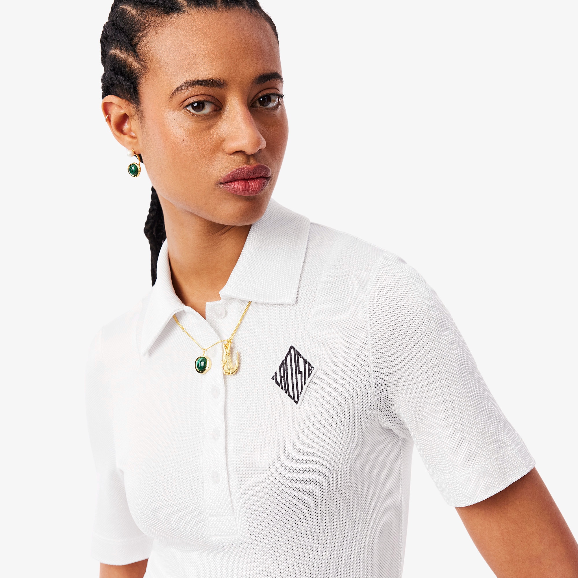 『25SS Fashion Show』 レーヨン鹿の子スリムフィットポロシャツ