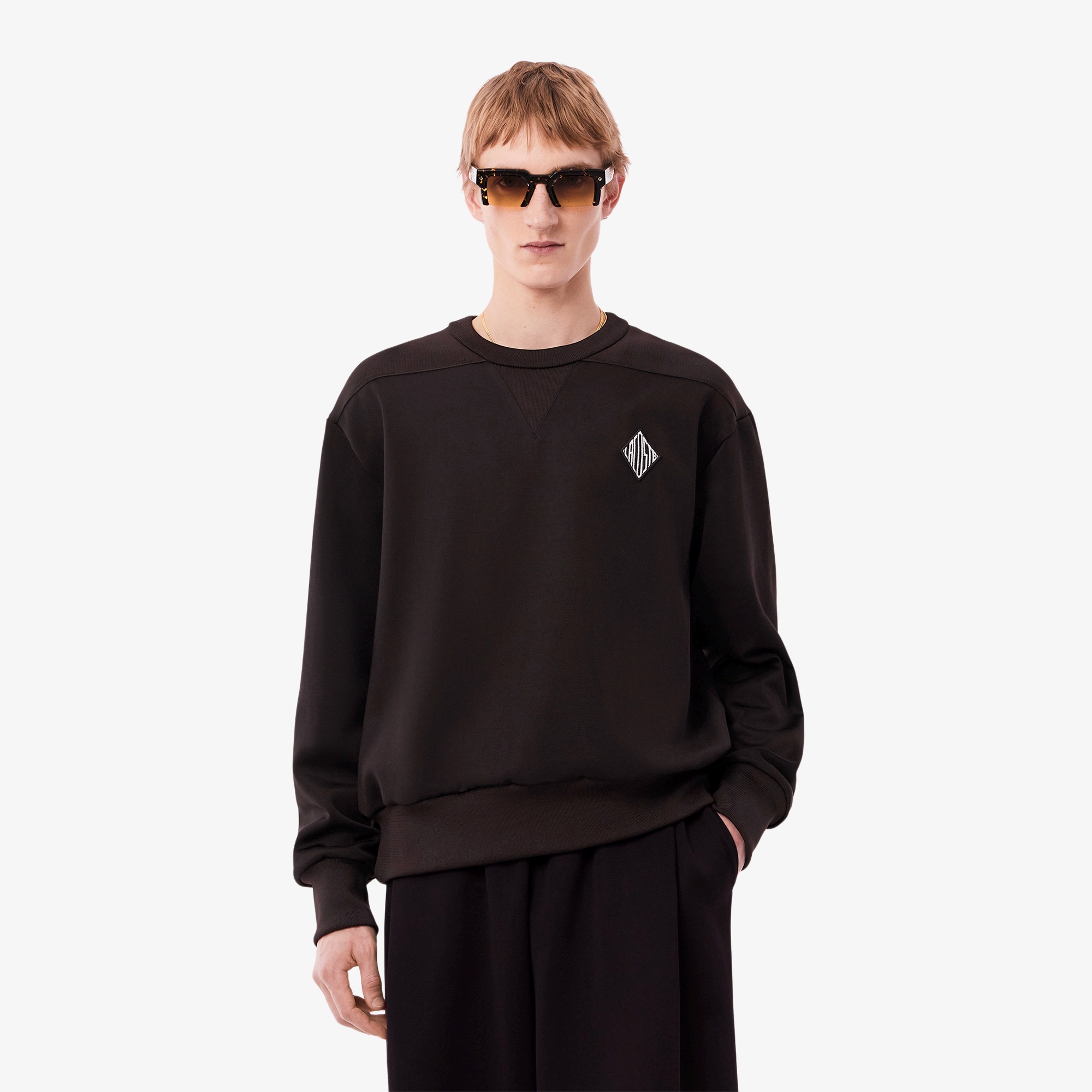 『25SS Fashion Show』 リブニットヨーク切り替えクルーネックスウェット