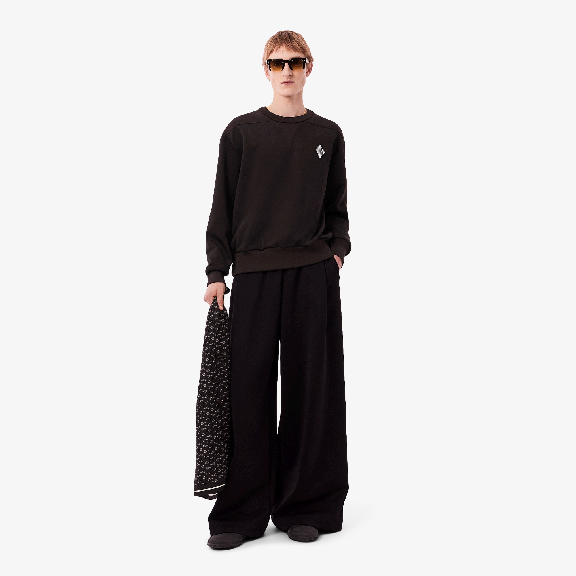 『25SS Fashion Show』 リブニットヨーク切り替えクルーネックスウェット