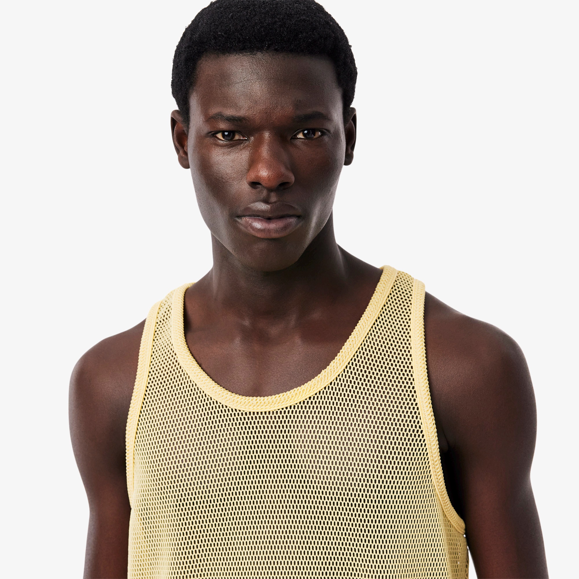 『25SS Fashion Show』 シースルーメッシュニットタンクトップ