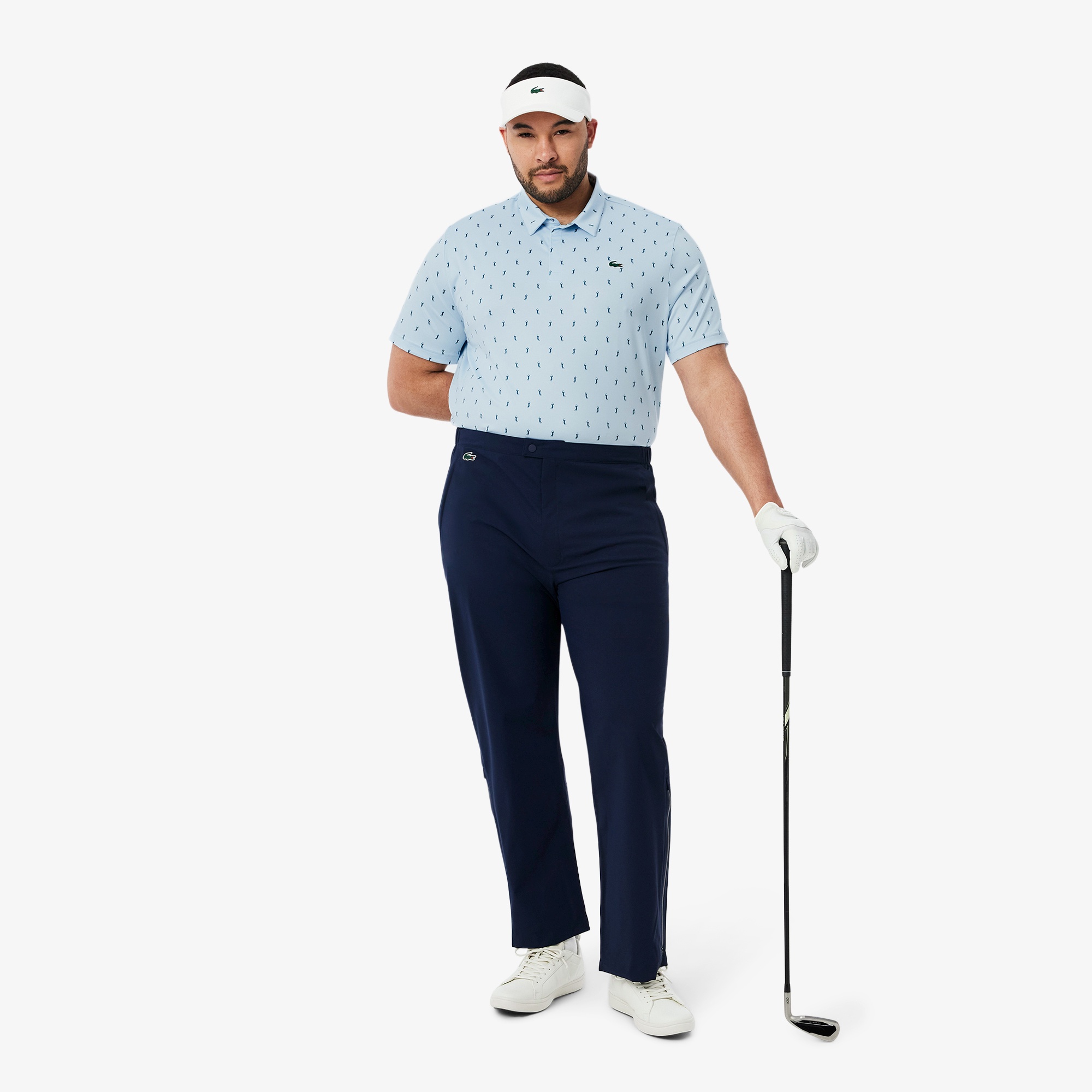 ミニマム総柄プリントゴルフポロシャツ