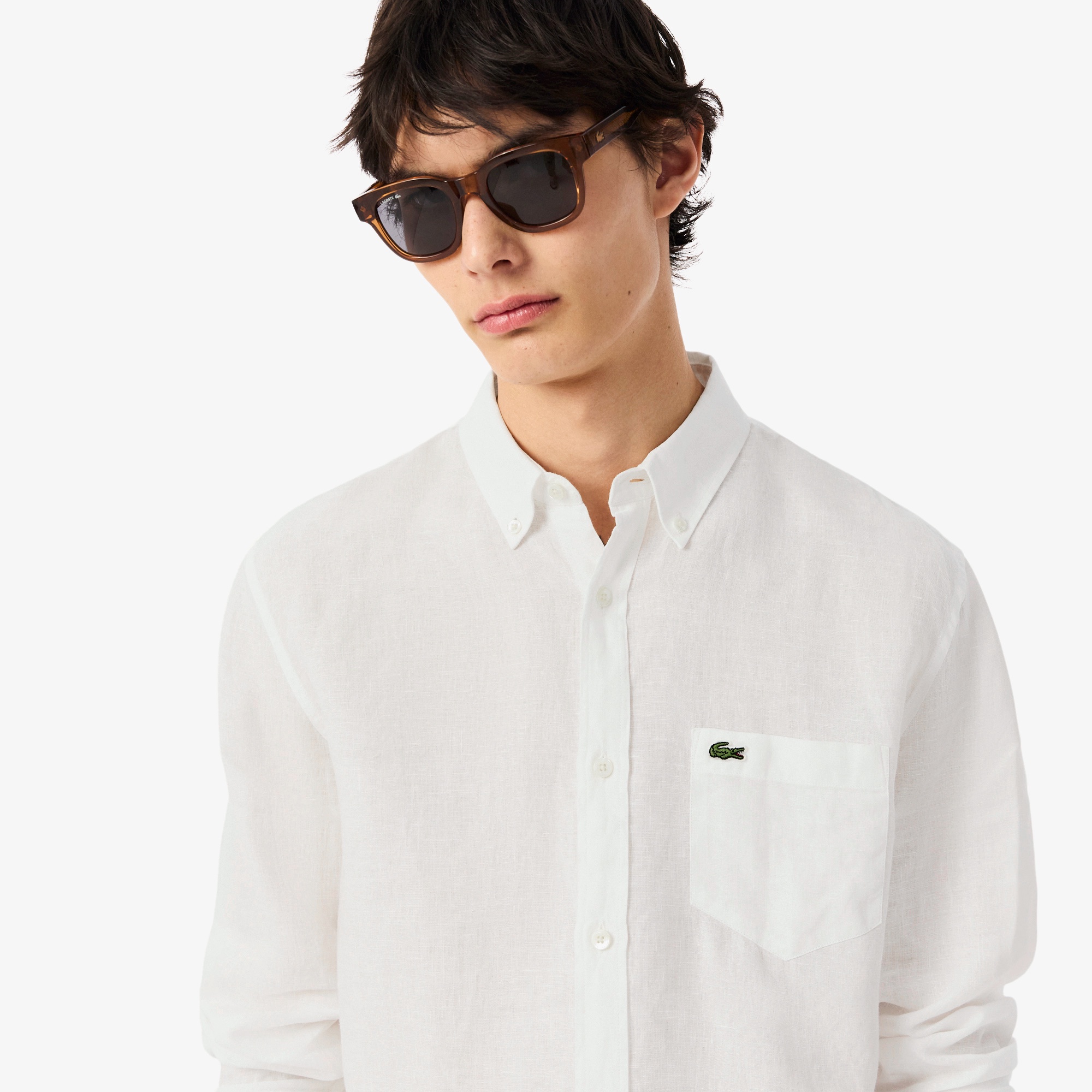 リネンボタンダウンシャツ