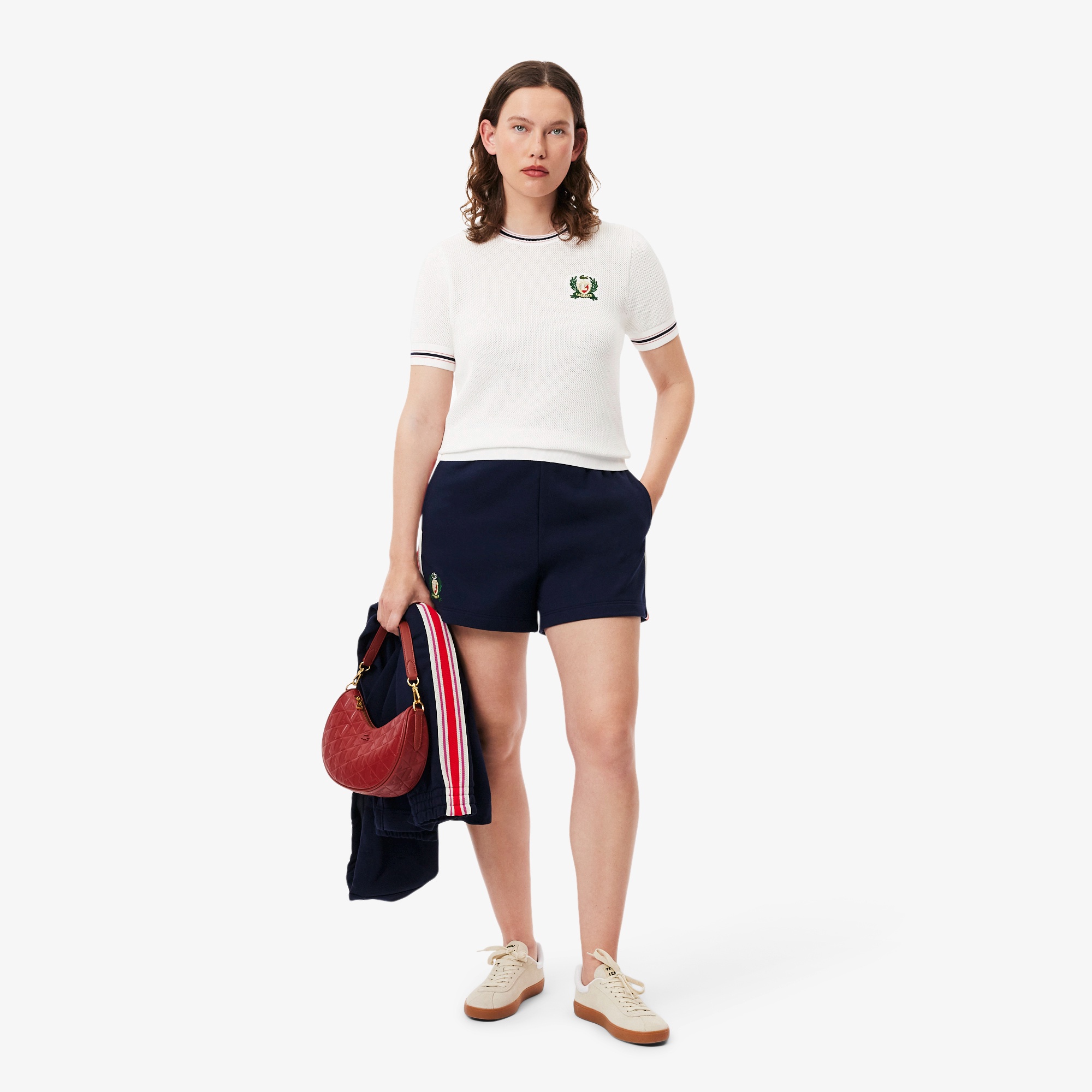 フレンチメイドメッシュニットTシャツ