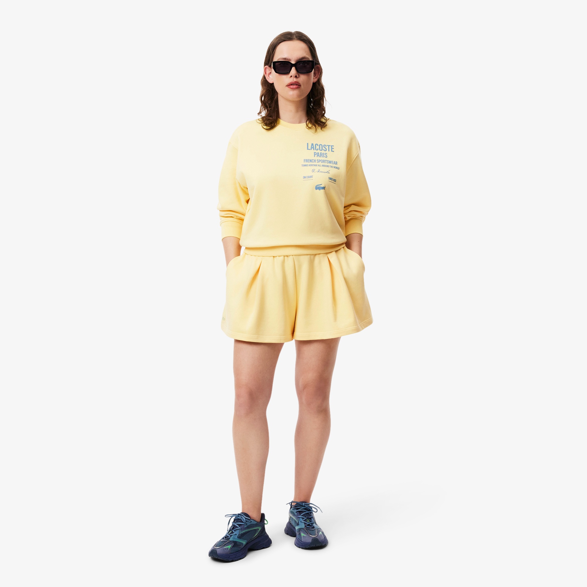 プリーツスウェットショーツ