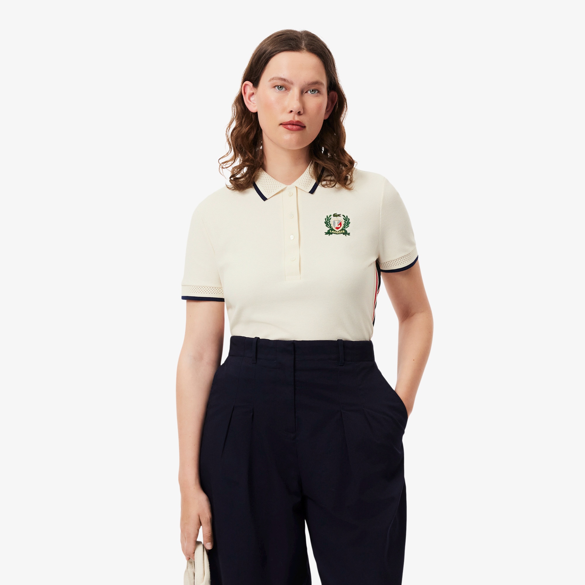 サイドメッシュバンドポロシャツ