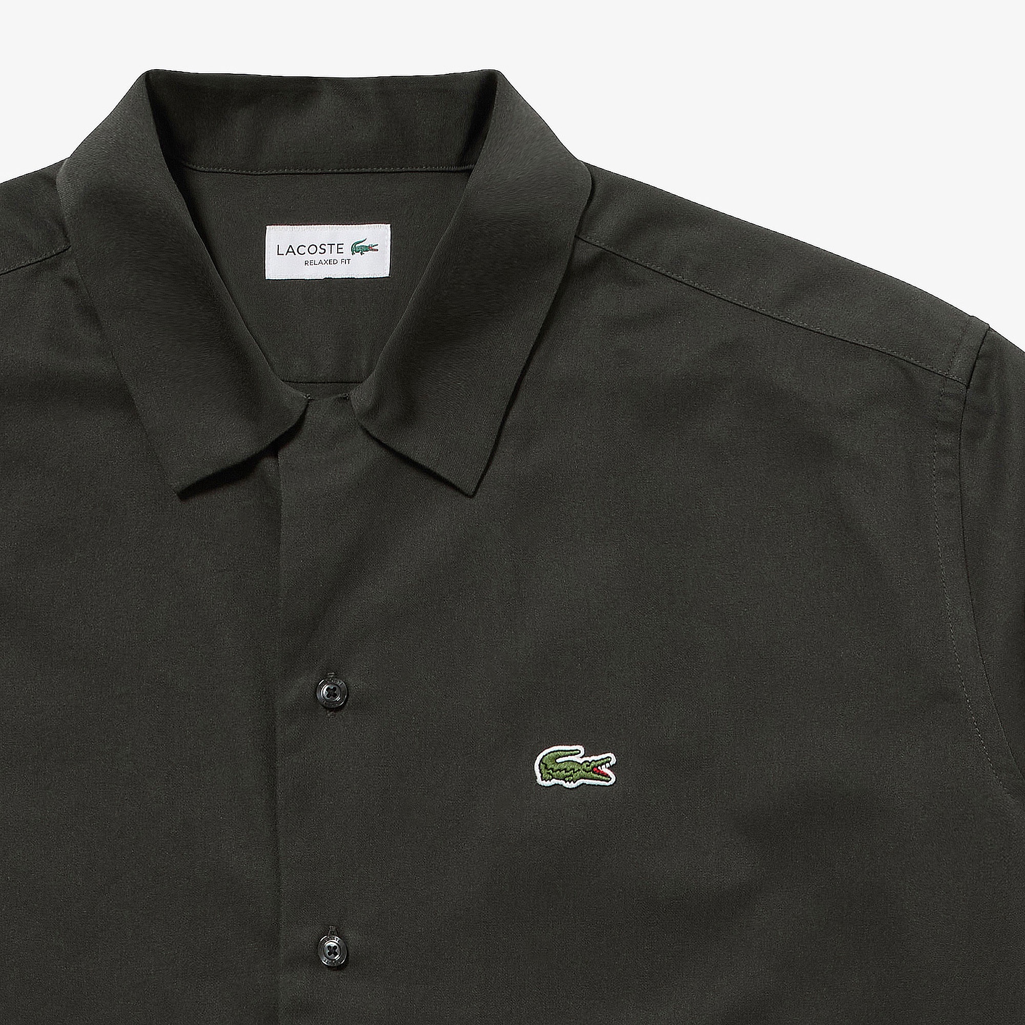 シルクブレンドオープンカラーシャツ