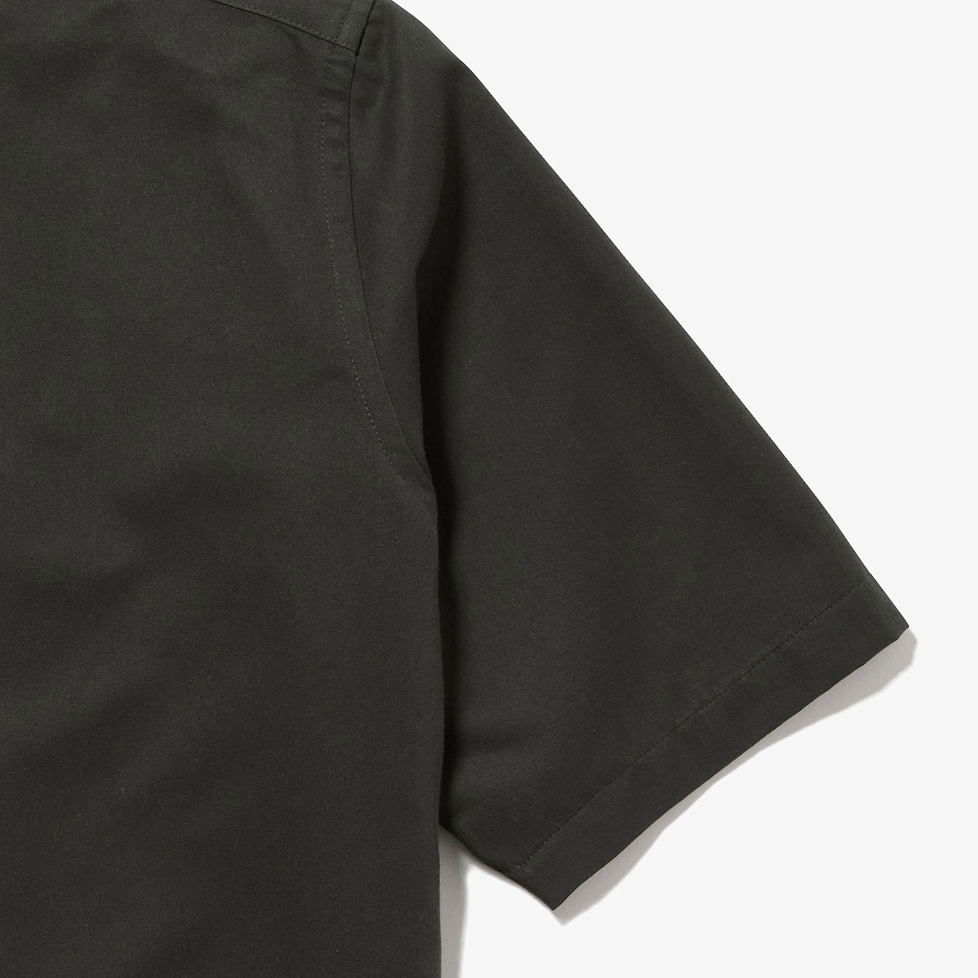 シルクブレンドオープンカラーシャツ