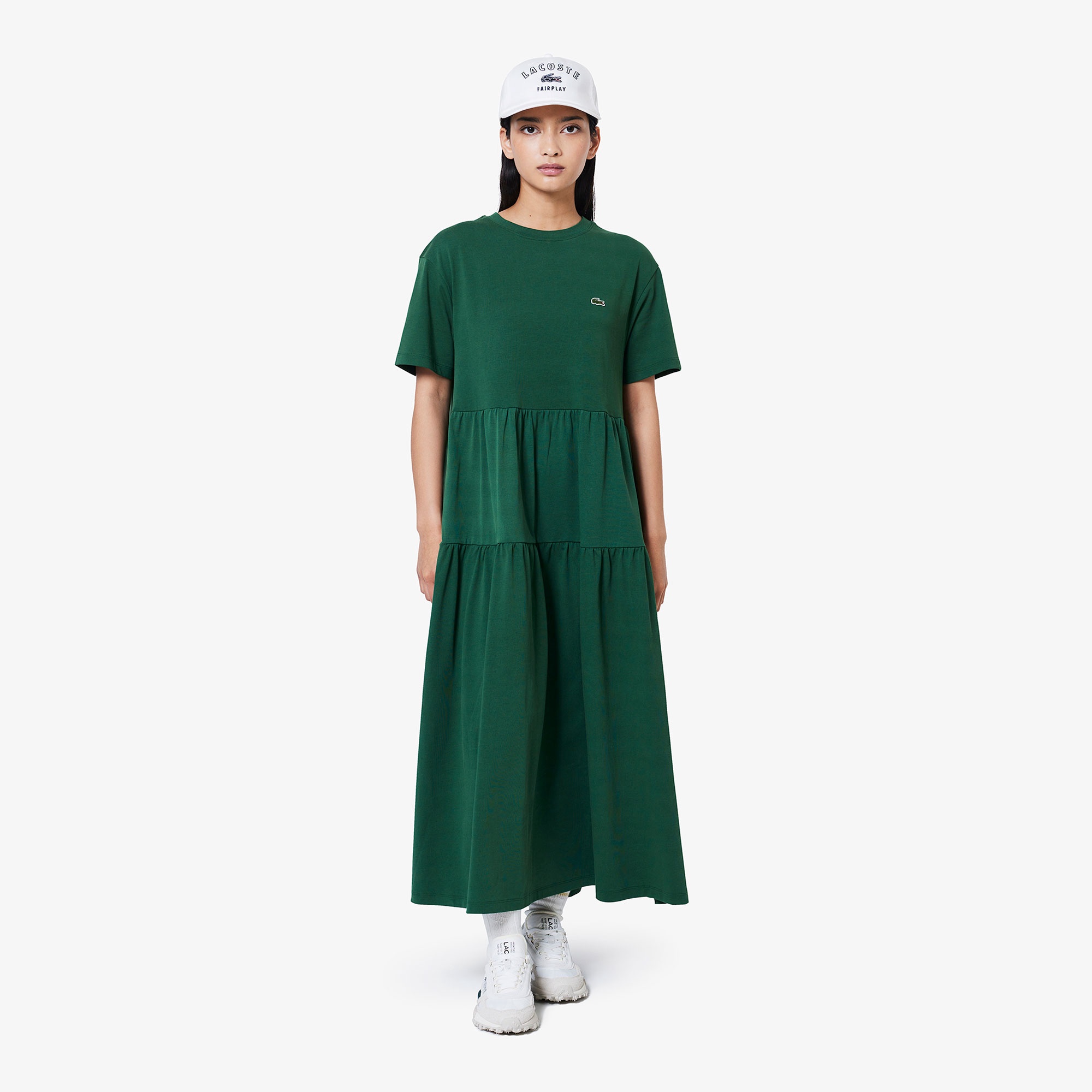 ティアードTシャツドレス