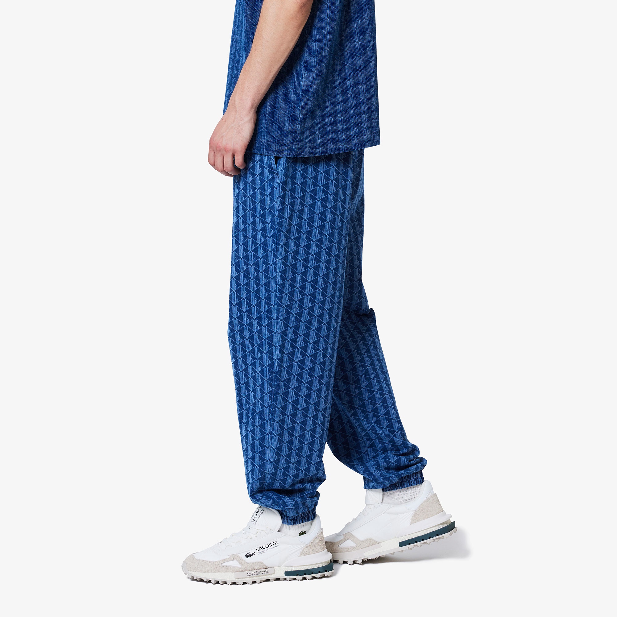 インディゴスウェットモノグラムトラックパンツ