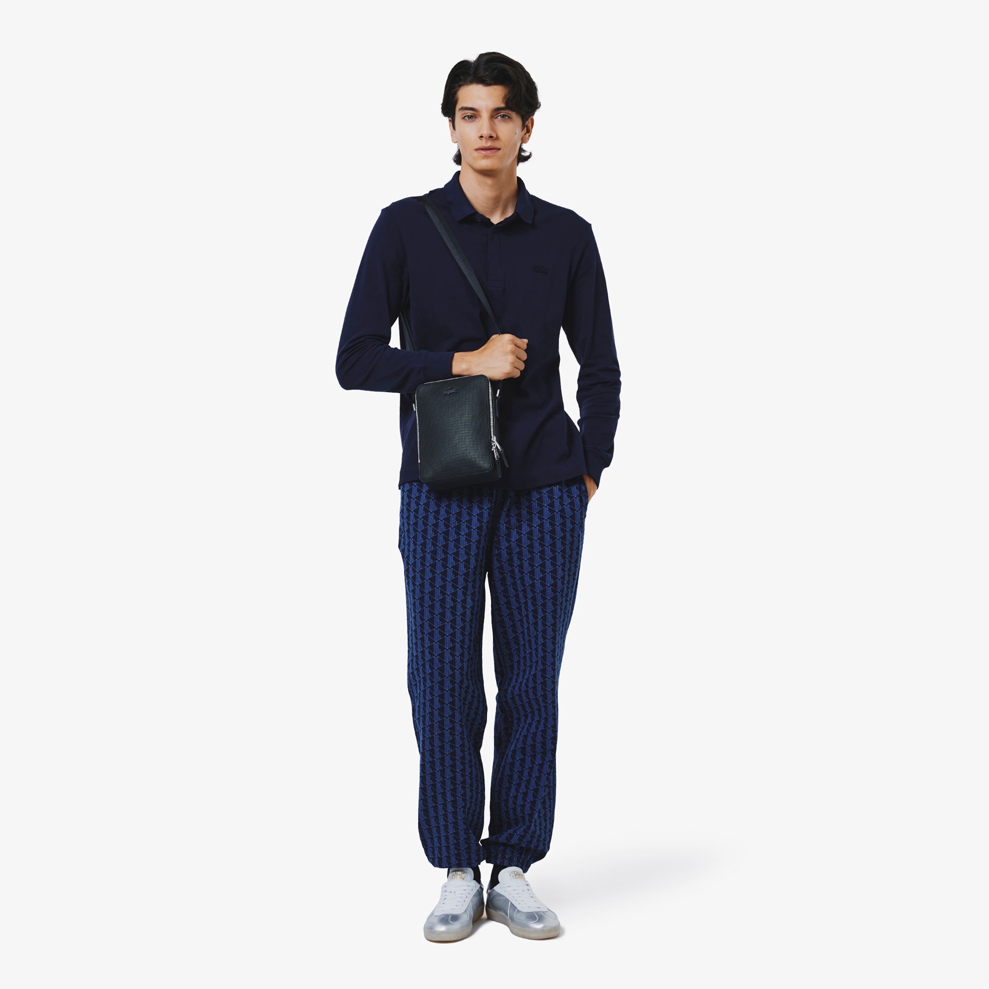 インディゴスウェットモノグラムトラックパンツ