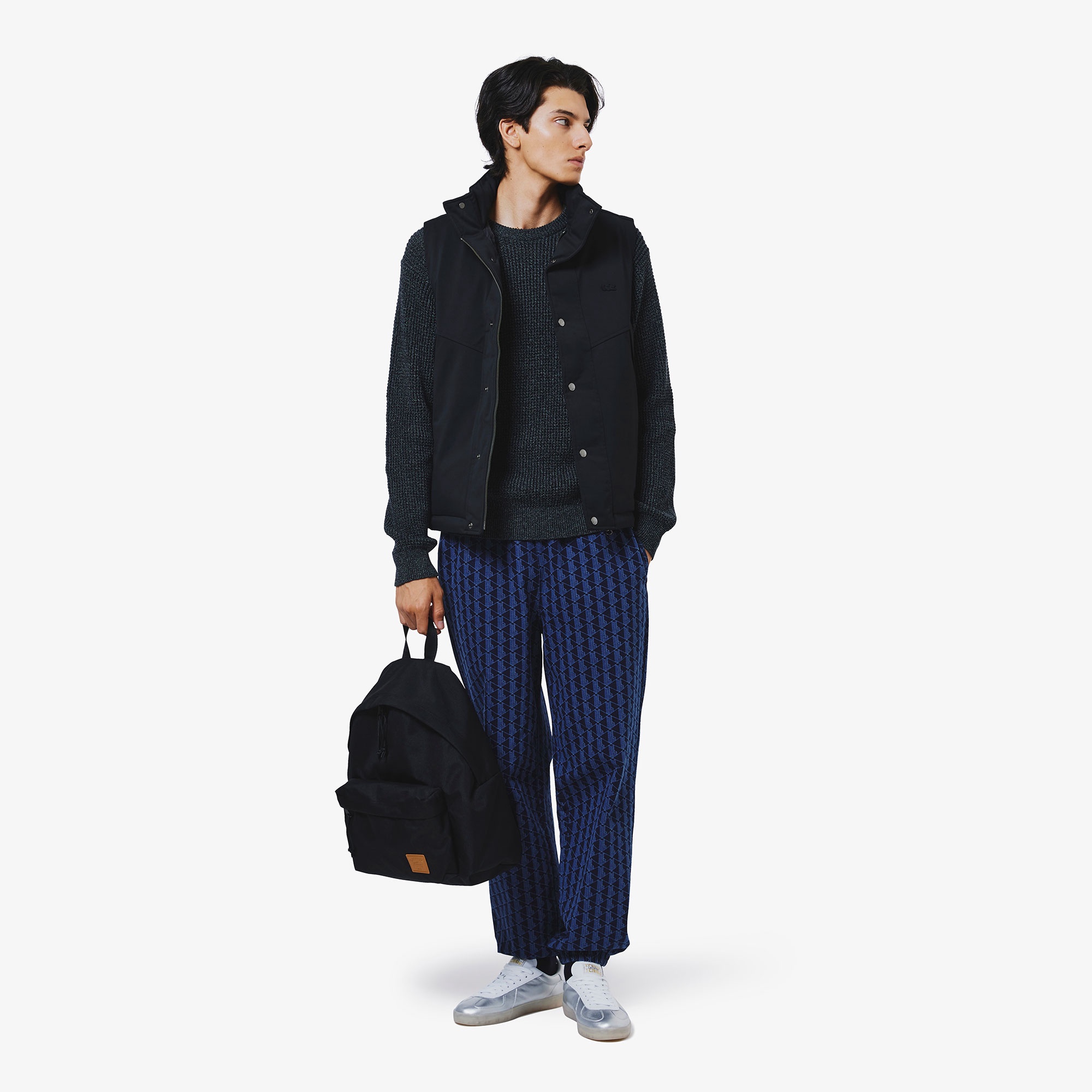 インディゴスウェットモノグラムトラックパンツ