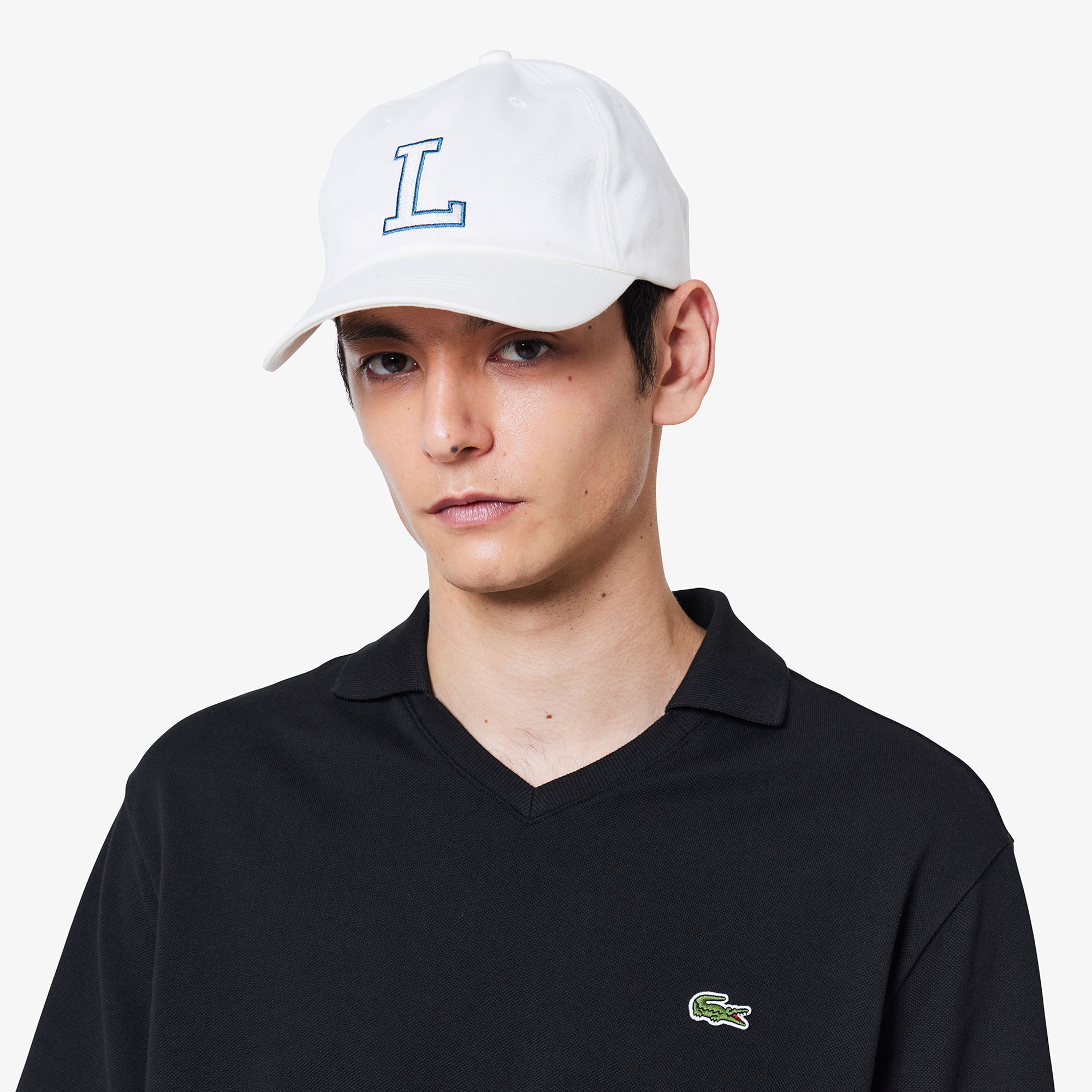 L.12.12アレンジ スキッパーネックポロシャツ