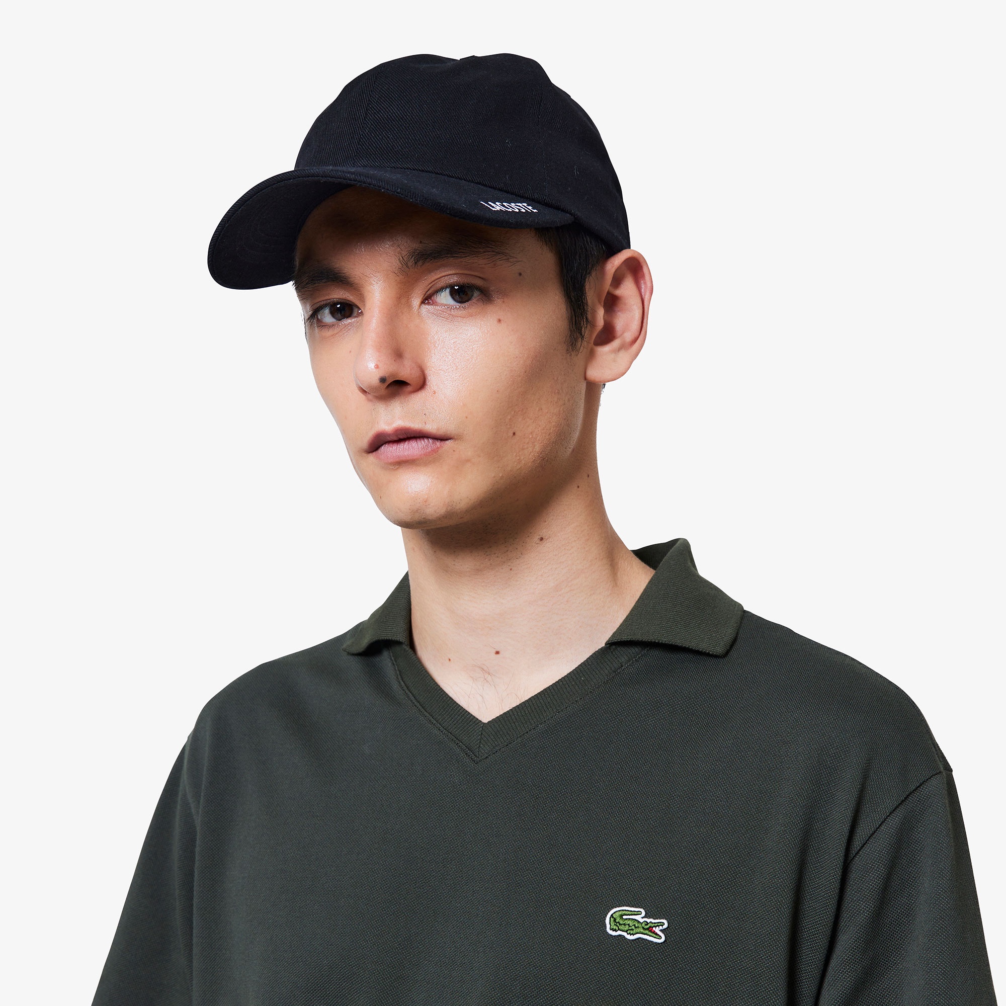 L.12.12アレンジ スキッパーネックポロシャツ