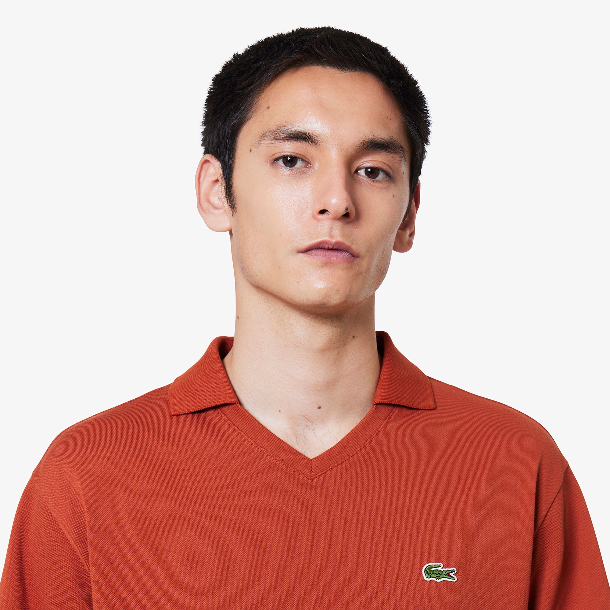 L.12.12アレンジ スキッパーネックポロシャツ