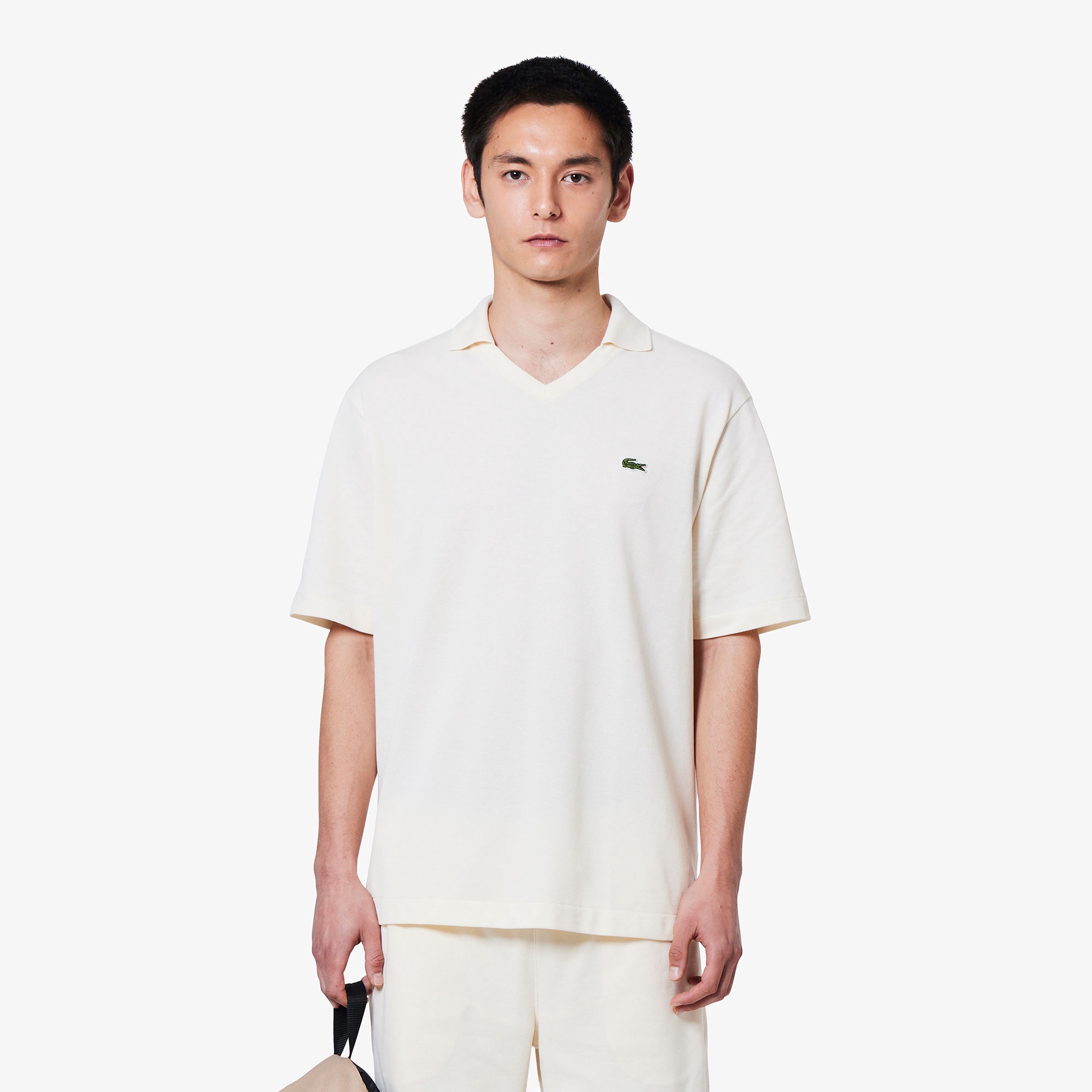 L.12.12アレンジ スキッパーネックポロシャツ