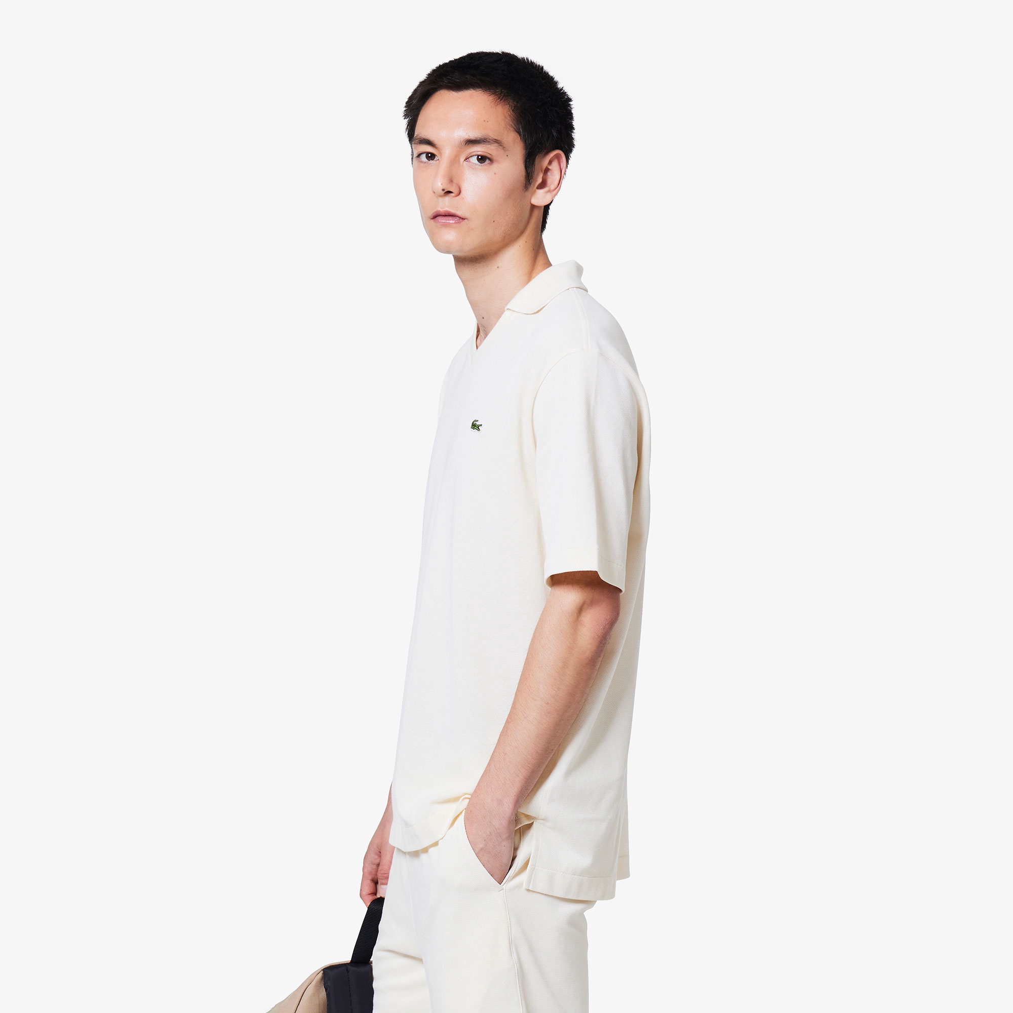 L.12.12アレンジ スキッパーネックポロシャツ