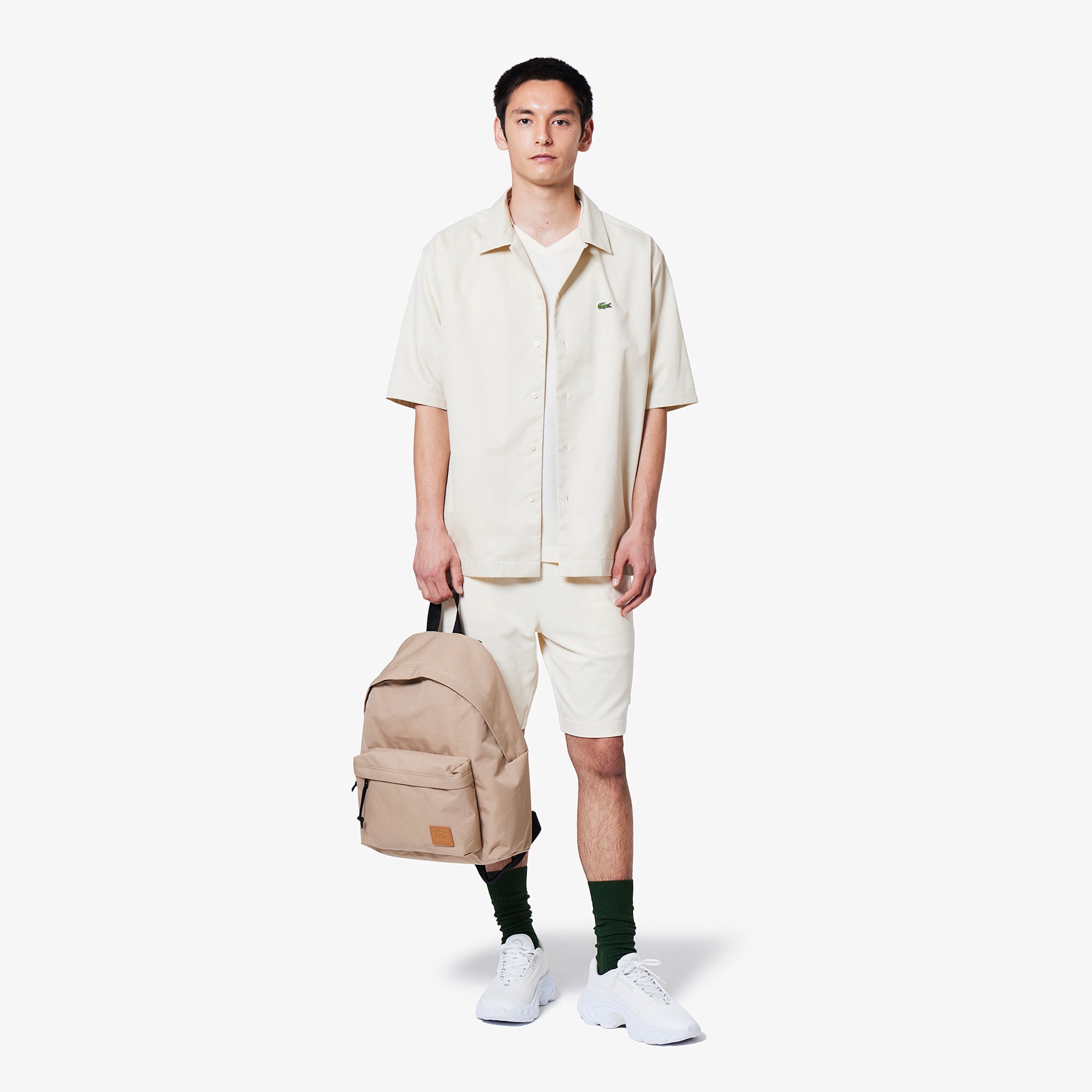 L.12.12アレンジ スキッパーネックポロシャツ