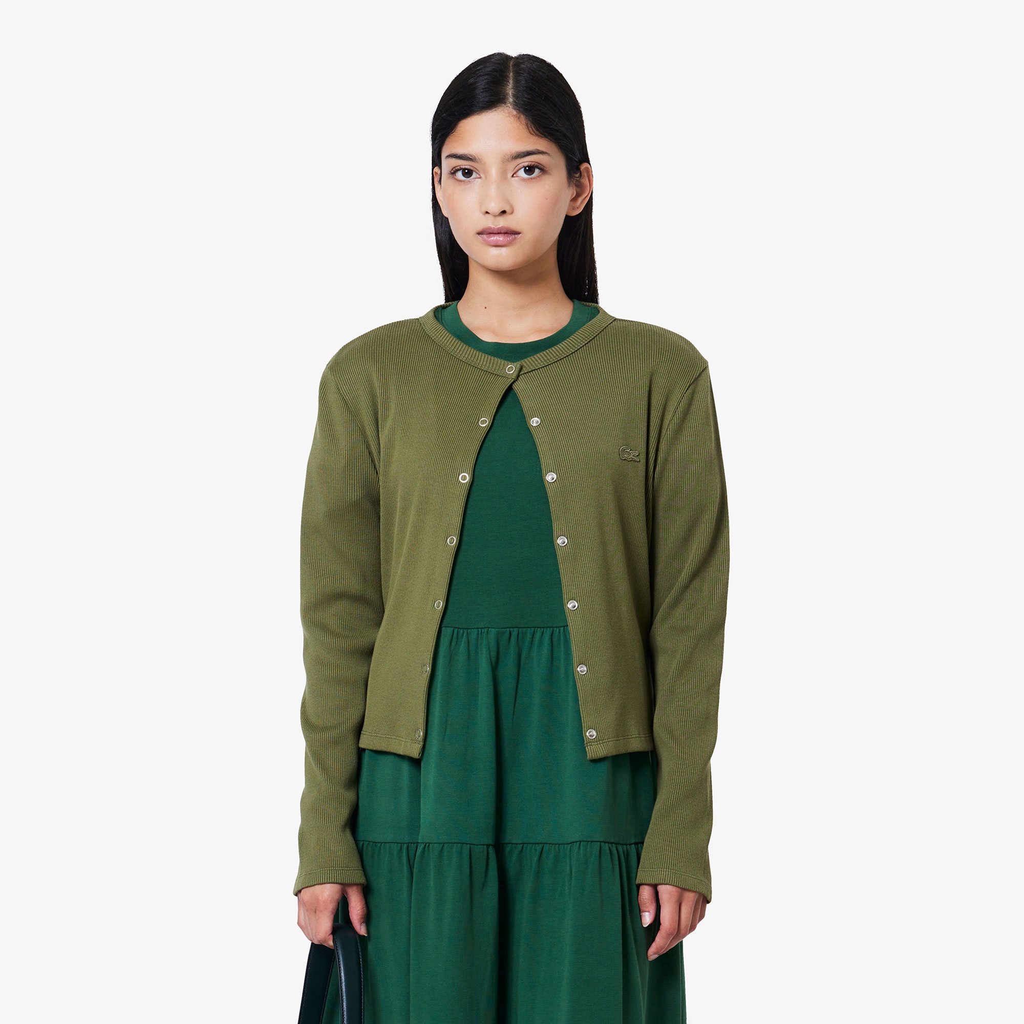 リブジャージカーディガン