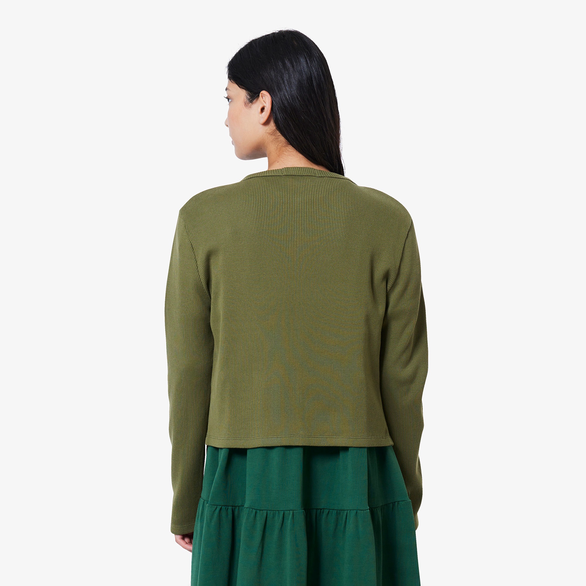 リブジャージカーディガン