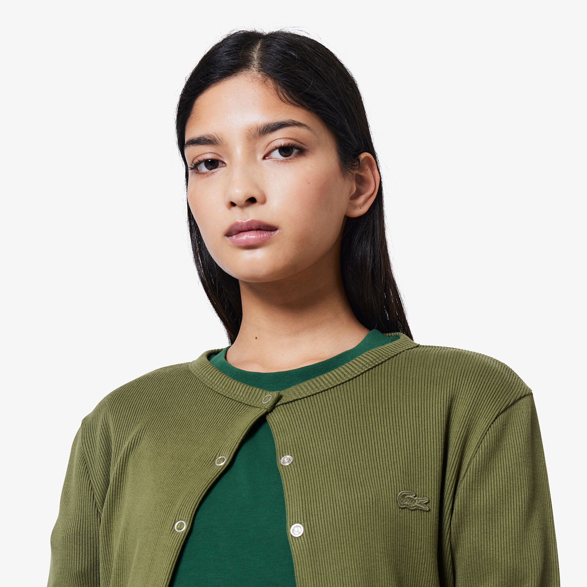 リブジャージカーディガン