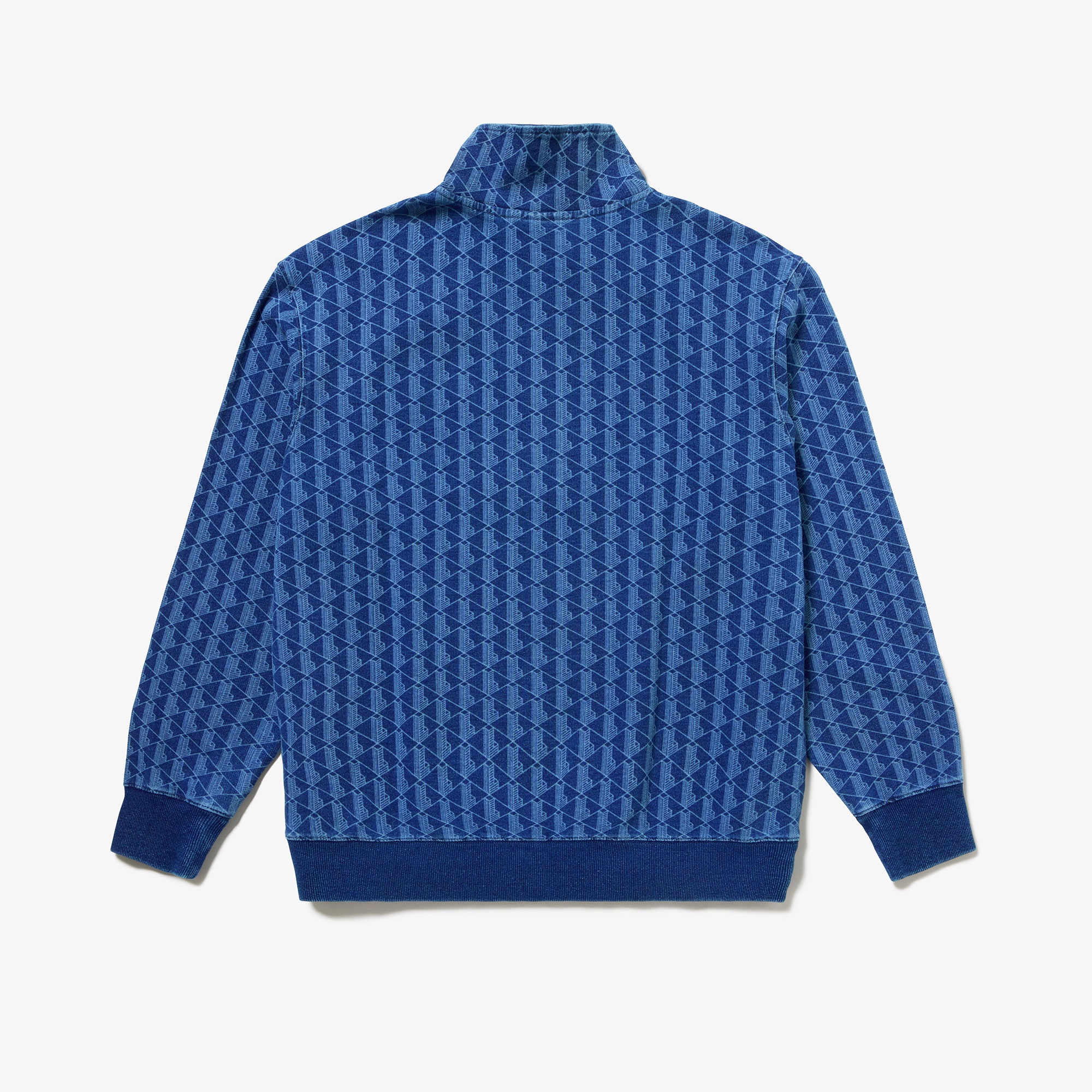 インディゴスウェットモノグラムトラックジャケット