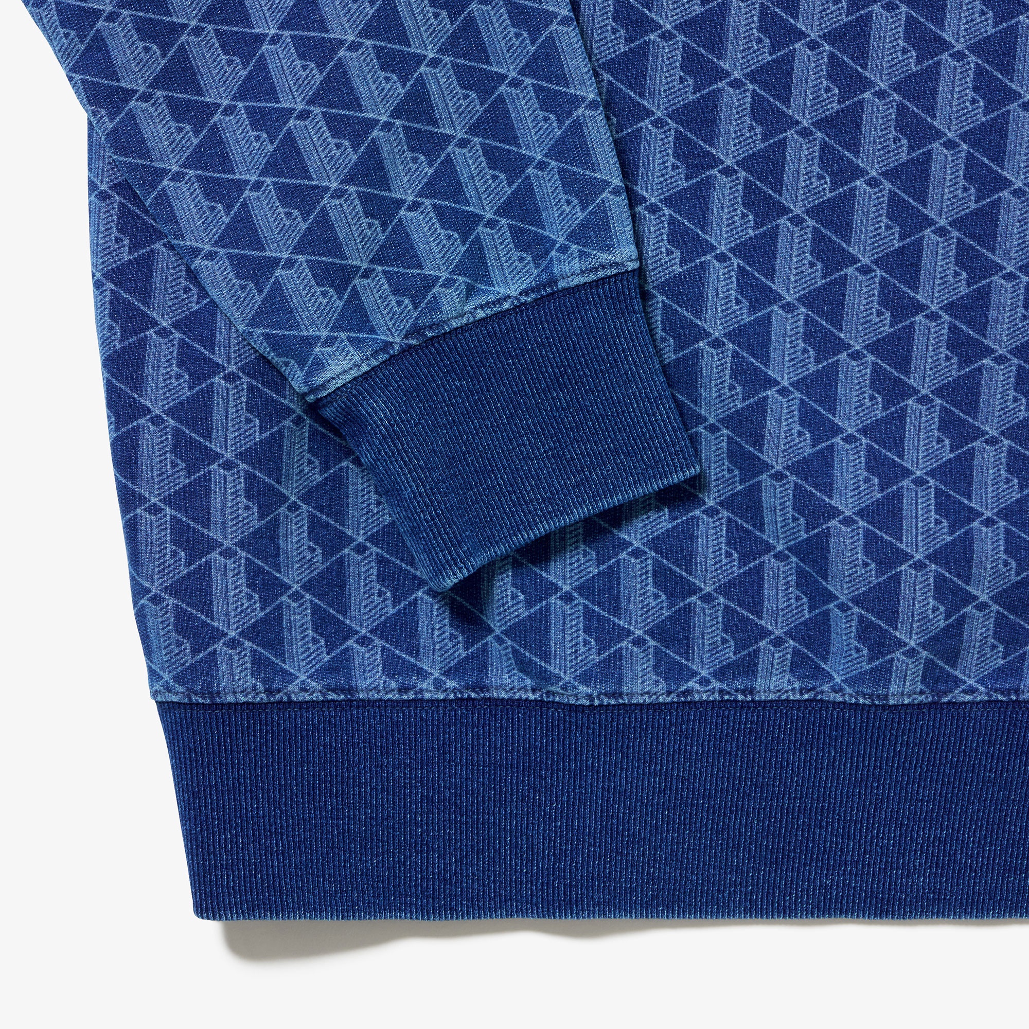 インディゴスウェットモノグラムトラックジャケット