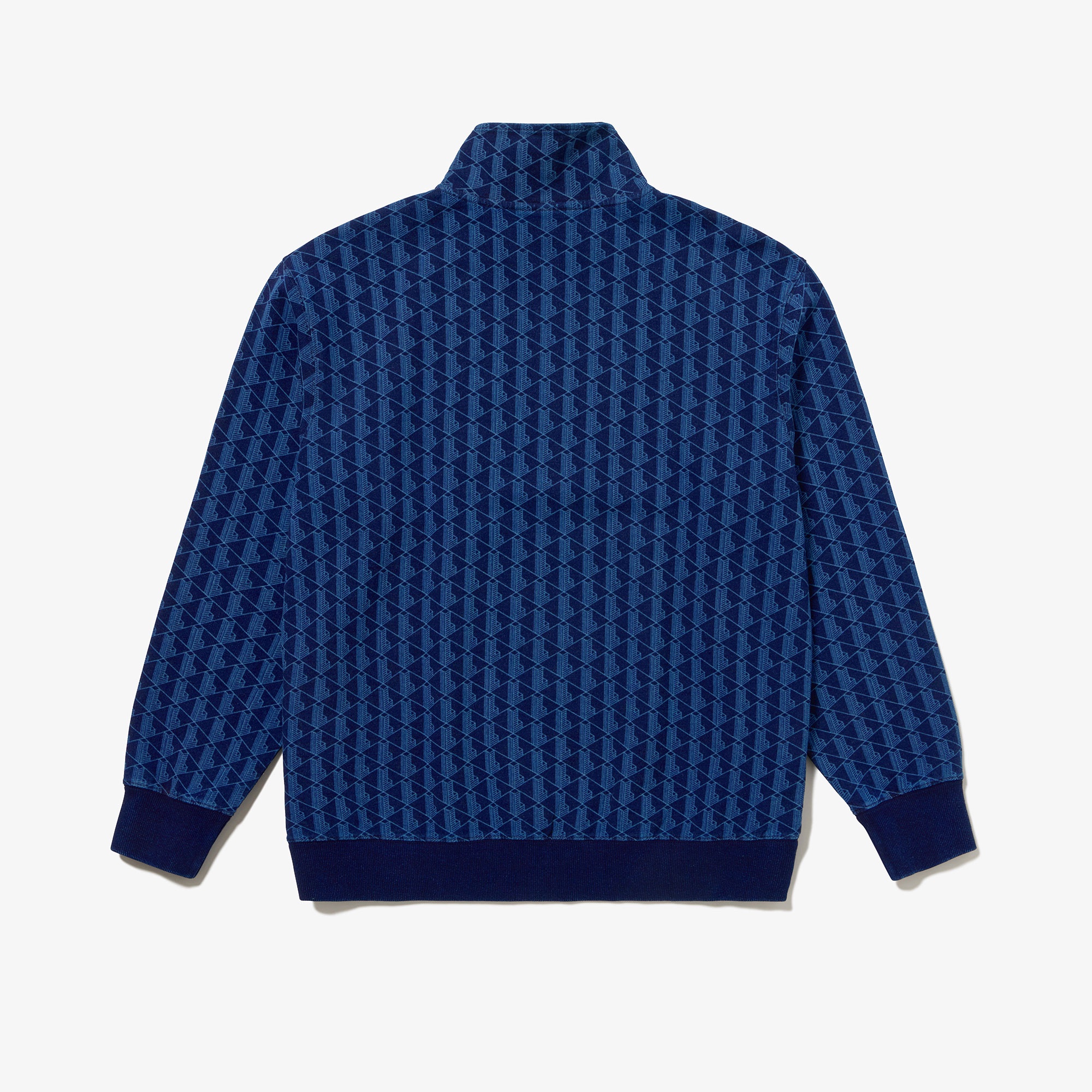 インディゴスウェットモノグラムトラックジャケット