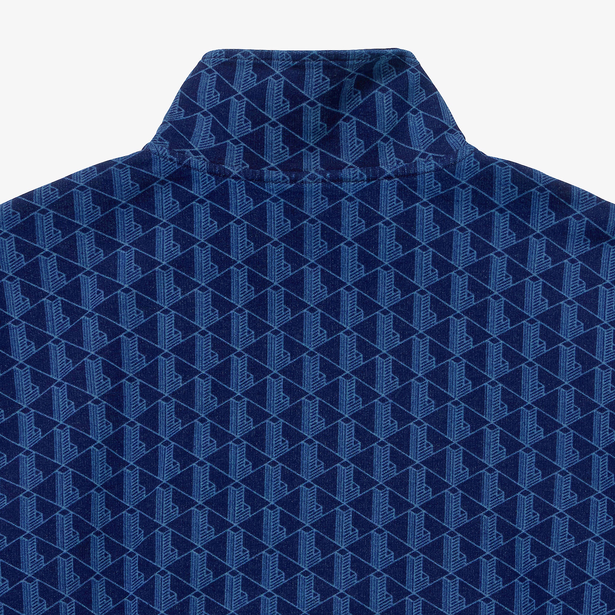 インディゴスウェットモノグラムトラックジャケット